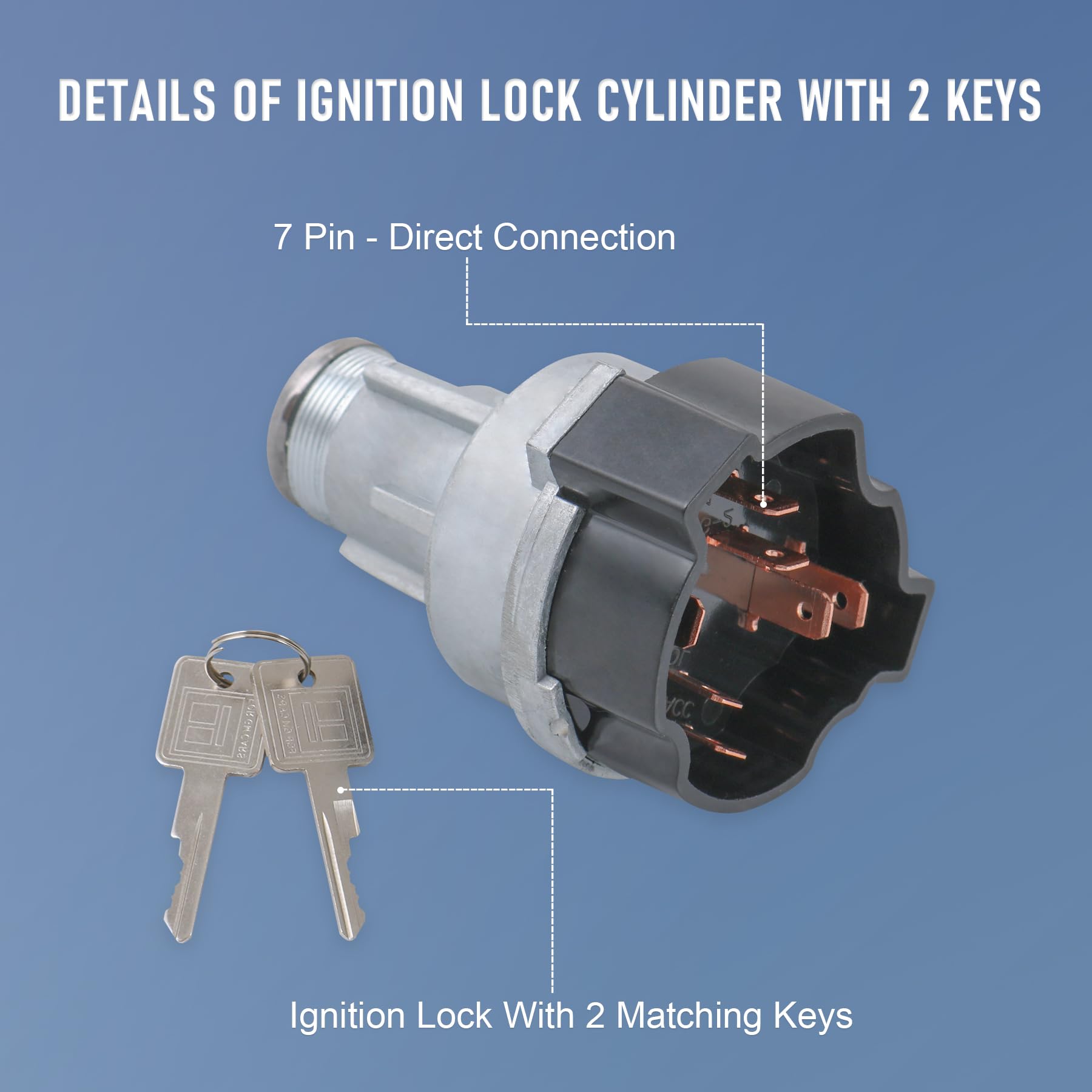 Jdmspeed Ignition Lock Cylinder Starter Switch In Dash With 2 Keys Ls105 1116683 Replacement For Gmc Chevy 1967-1979 Us84 Ls411