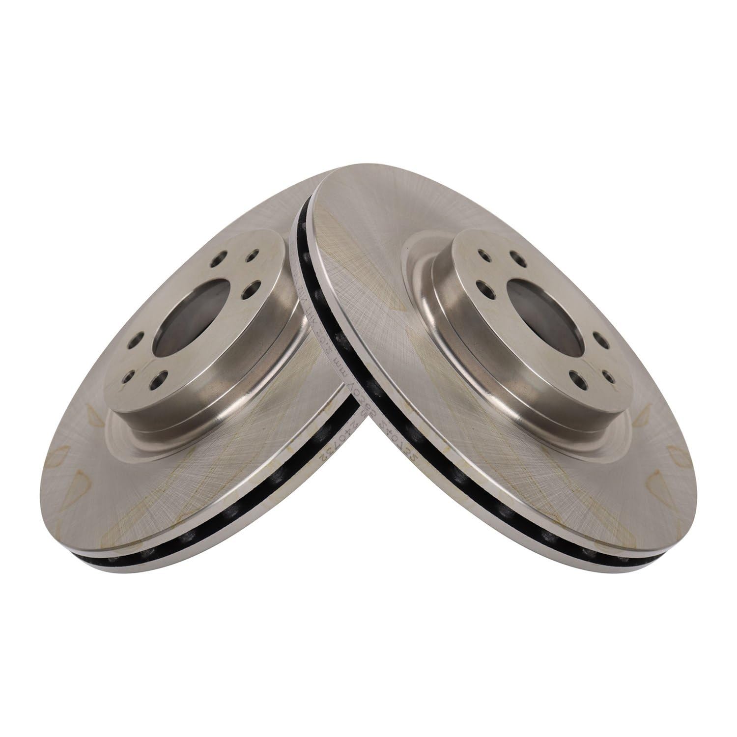 Trq Front Brake Rotors Set Compatible With 2012-2019 Fiat 500