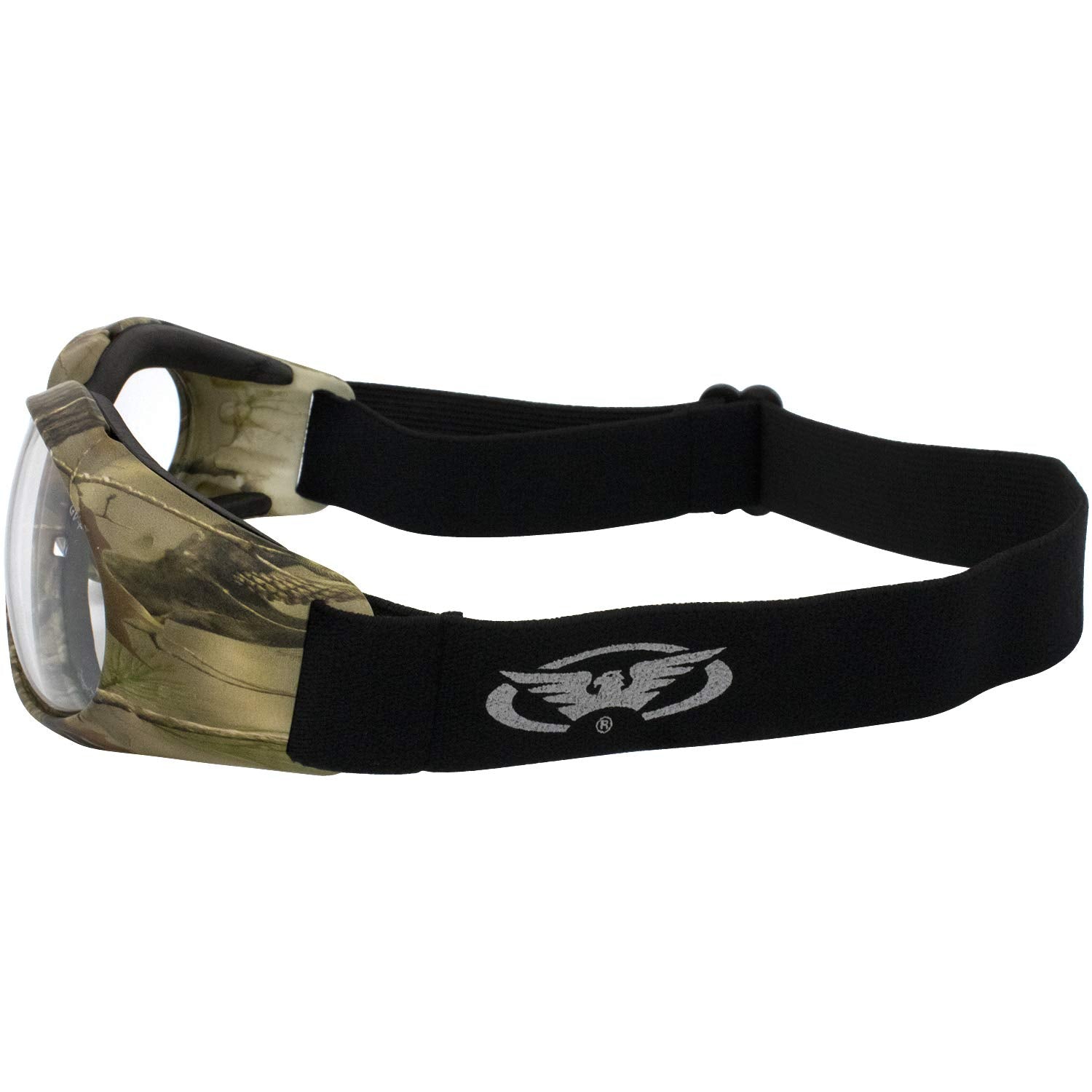 Global Vision Eliminator Motorcycle Goggles Padded Frame Black With Smoke Lens For Men And Women