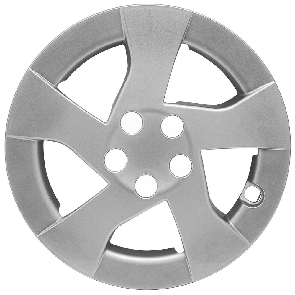 Oxgord 15 Inch Hubcaps Best For 10-11 Toyota Prius - (Set Of 4) Wheel Covers 15In Hub Caps Silver Rim Cover - Car Accessories Fo