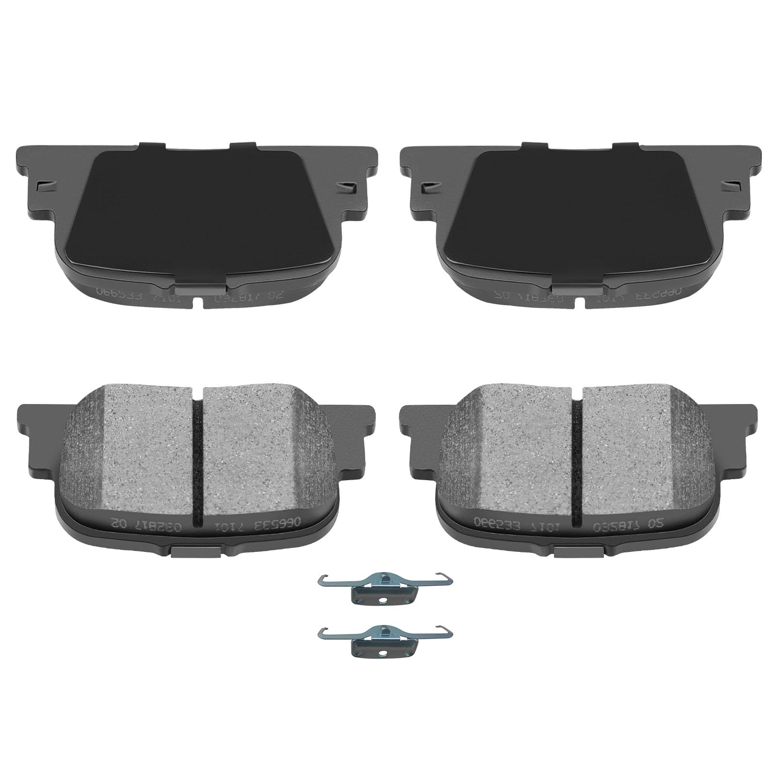 Automuto 4Pcs Rear Ceramic Disc Brake Pads Set D835 For Lexus Es300 2000-2001,For Scion Tc 2010,For Toyota For Camry 2000-2001