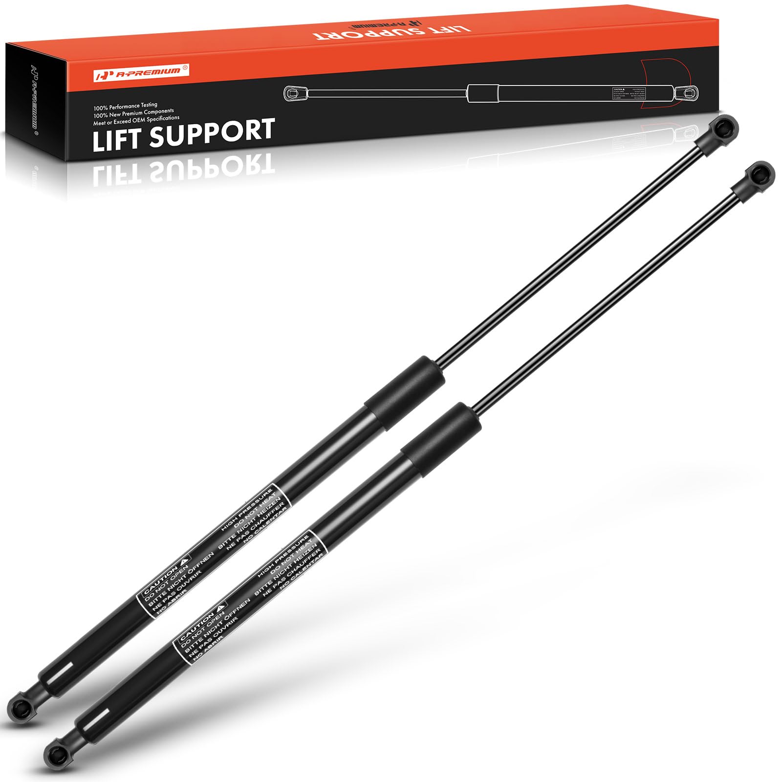 A-Premium Tailgate Rear Trunk Lift Supports Shock Struts Compatible with Select BMW Models - E93, 328i 335i M3 2007-2013, 335is 2009-2013, Base Convertible 2-Door - Replace# 51247129215 (2-PC Set)