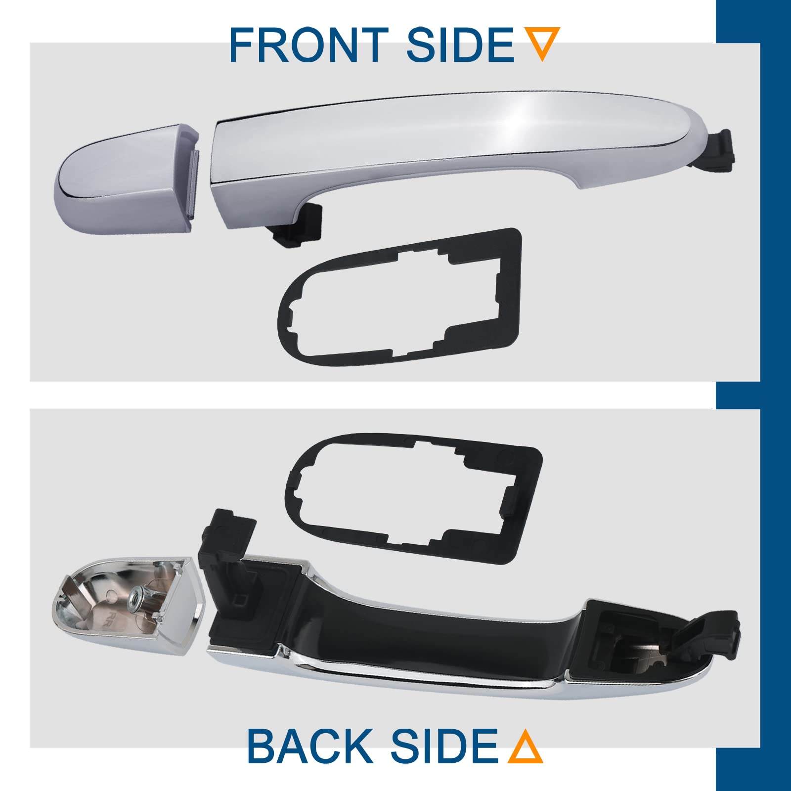 APPERFiT Exterior Door Handle Compatible with Kia Sorento 2011 2012 2013 2014 2015 2nd Gen Rear Right Passenger Side Replaces 82