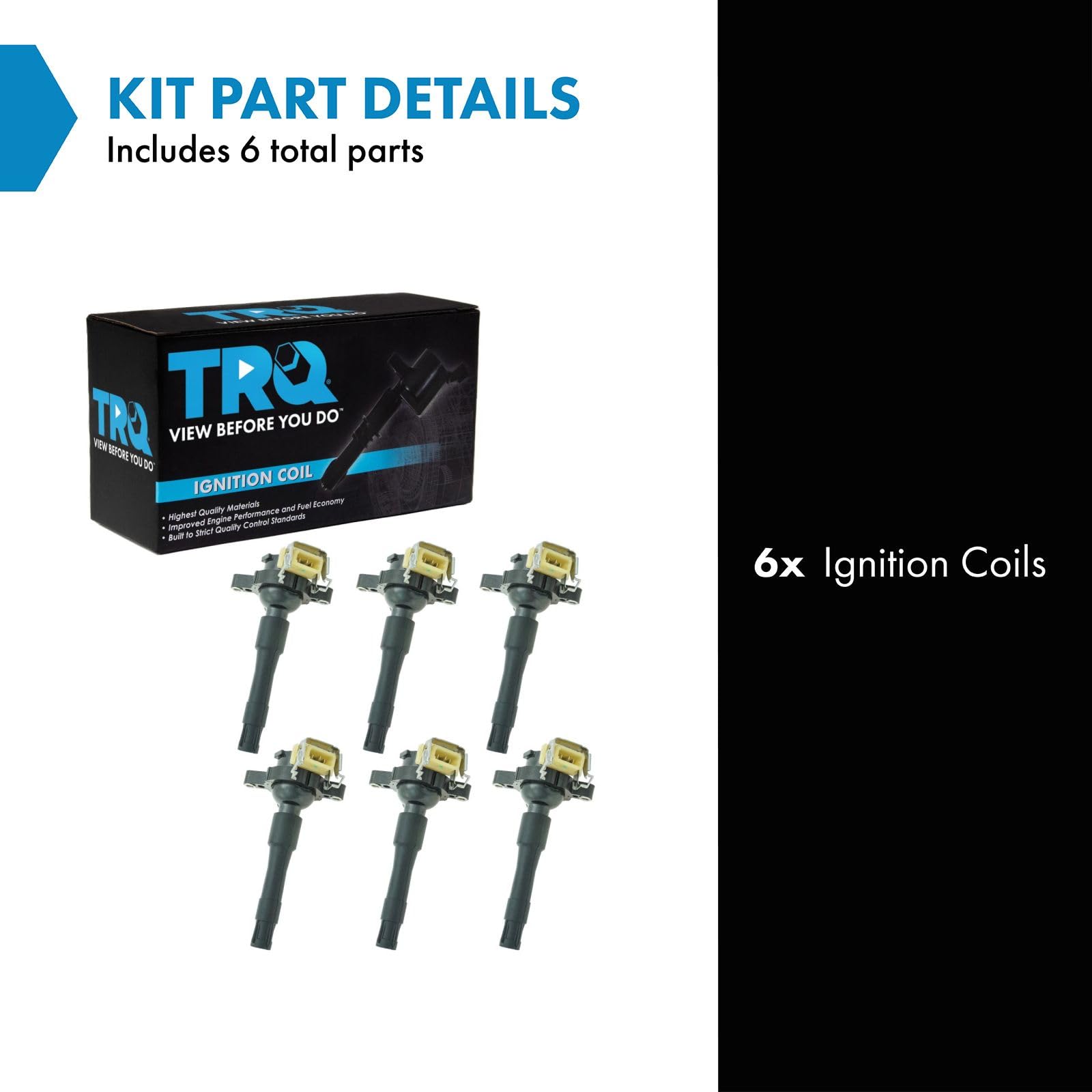 Trq Ignition Coil Set Compatible With 96-03 Bmw 02-05 Land Rover