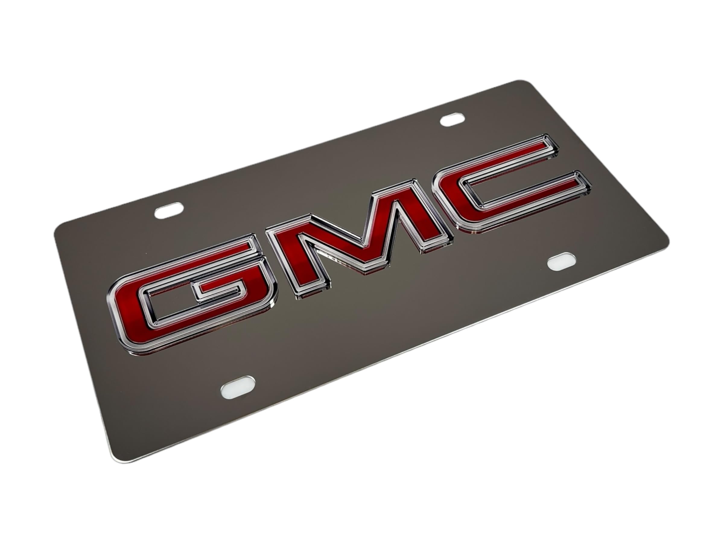 Eurosport Daytona- Compatible With -, Gmc Badge -Stainless Steel License Plate