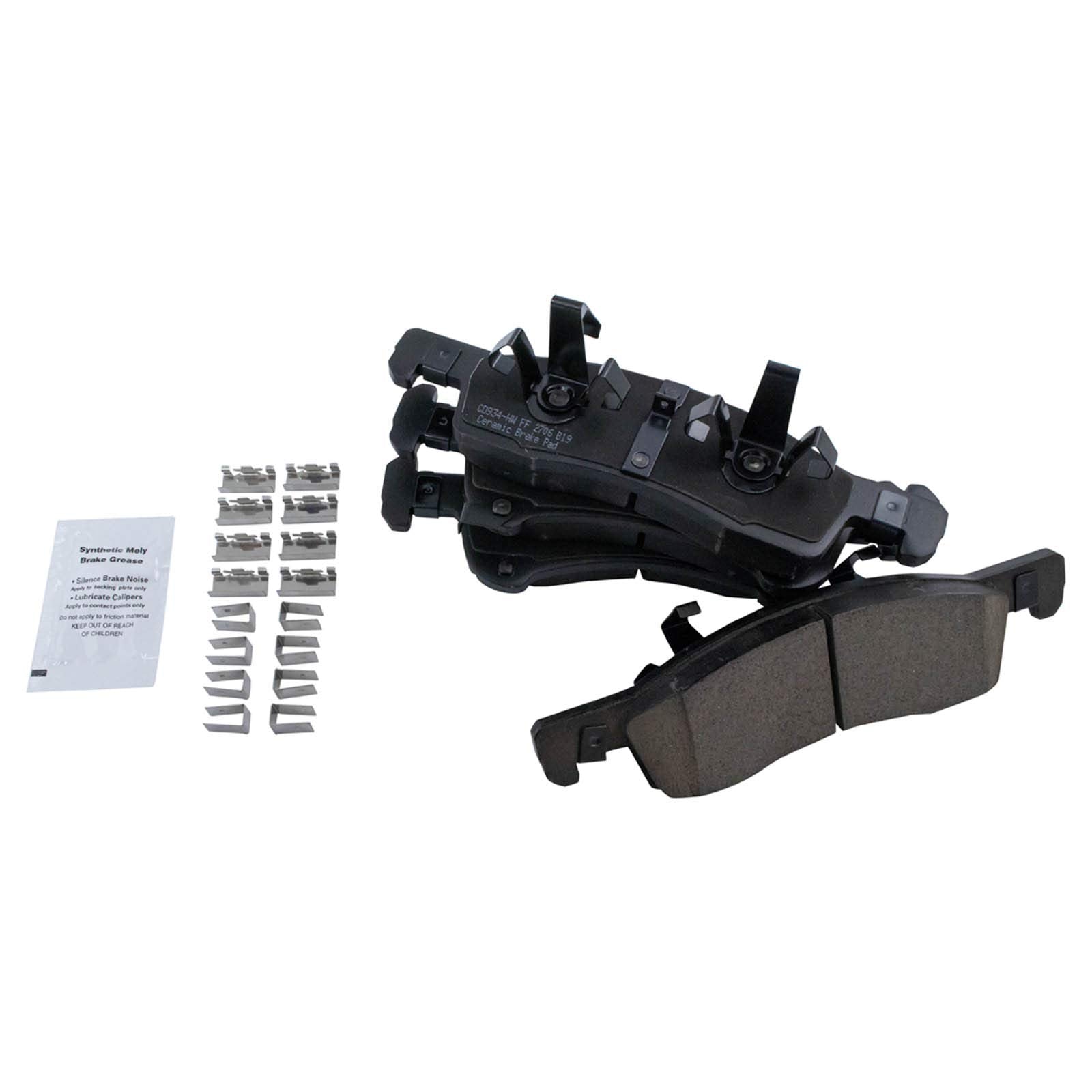 Trq Front Brake Pad & Rotor Kit Brake Pads Brake Rotor Ceramic Compatible With 2003-2006 Ford Expedition Lincoln Navigator