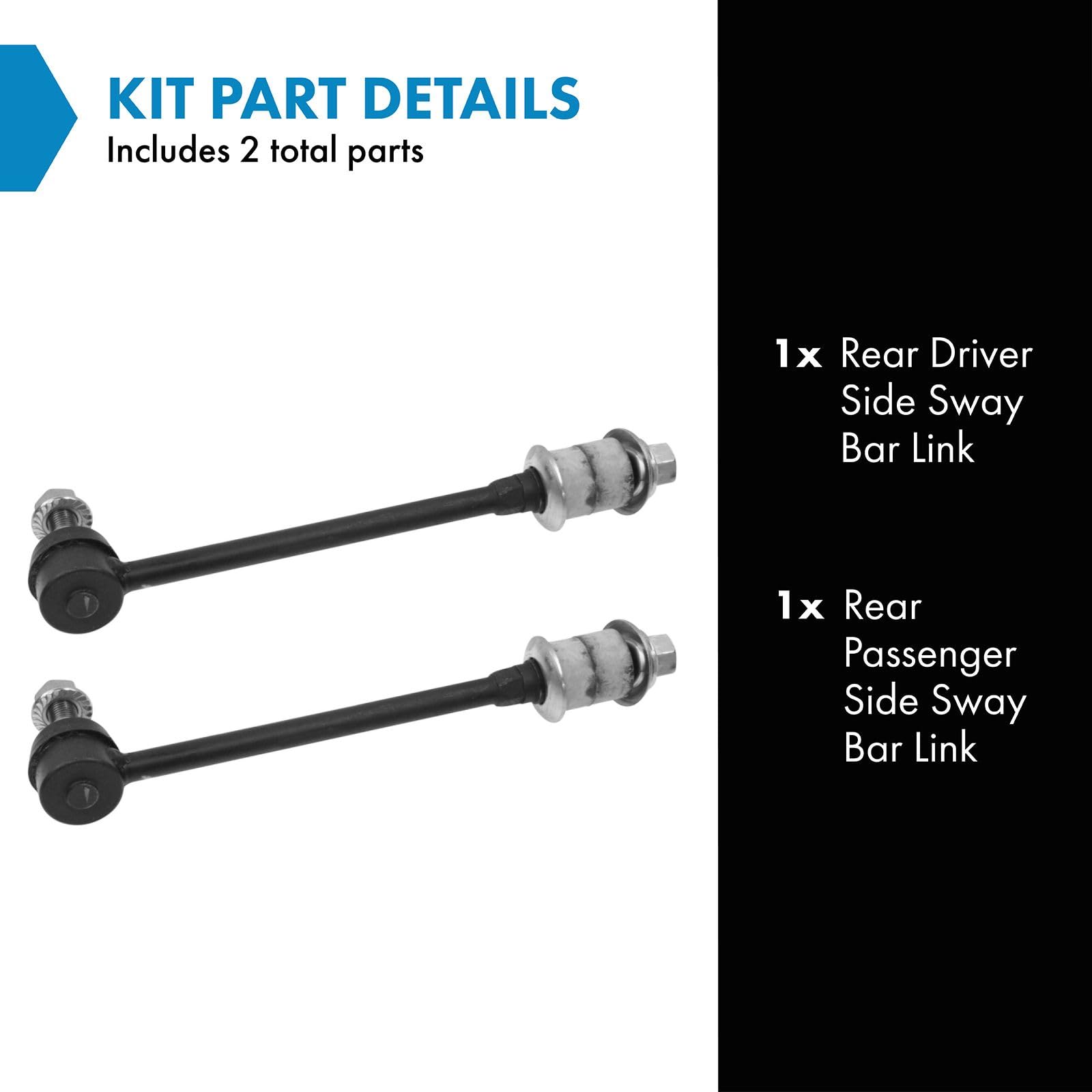 Trq Rear Sway Bar Stabilizer Link Set Compatible With 1997-2003 Infiniti Qx4 1987-2004 Nissan Pathfinder