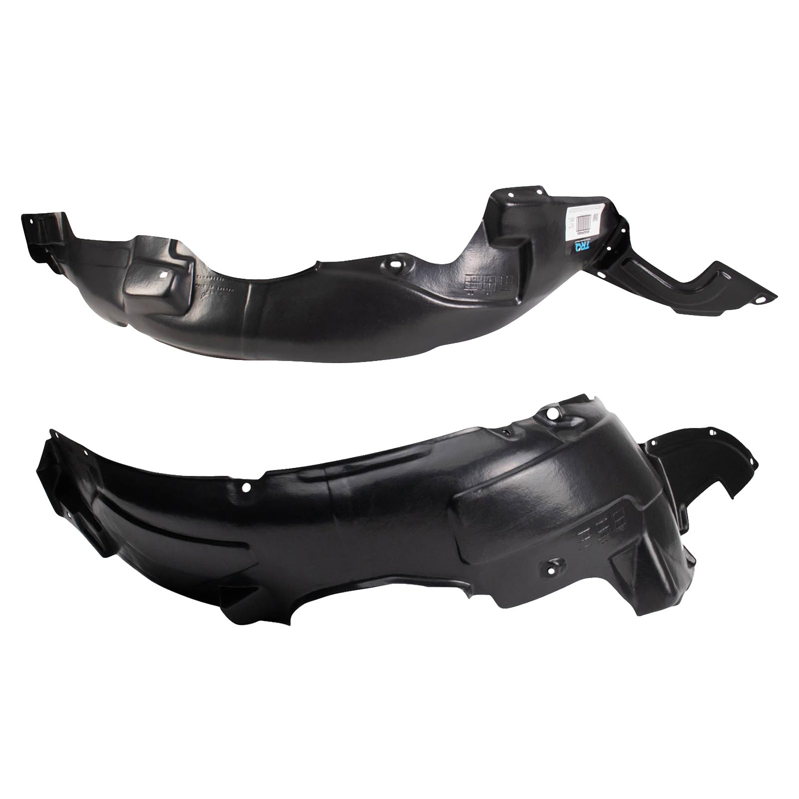 Trq Front Inner Fender Liner Set Compatible With 2009-2010 Hyundai Elantra Hy1248118 Hy1251112