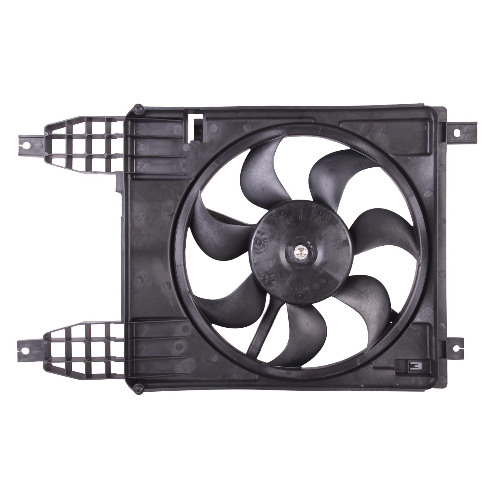 TYG OE Replacement(CAPA Quality) Cooling Fan Extra Silent for Chevrolet Aveo/Aveo 5 09-11/ Pontiac G3 09-10 1.6L W/AC | OE No. 9