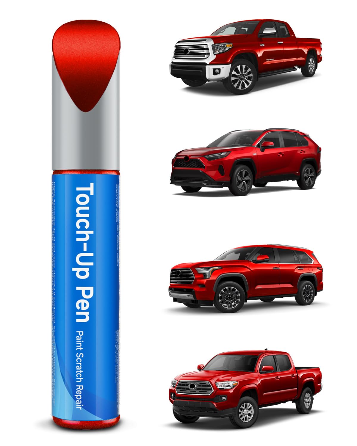 Touch Up Paint Compatible with Toyota Exact Match Touch Up Paint Car Scratch Repair (Absolutely Red/Red Pop (3P0))