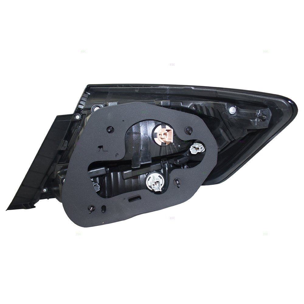 Brock Replacement Drivers Taillight Tail Lamp Lens Compatible With 14-15 Civic Coupe 33550-Ts8-A51 Ho2800187