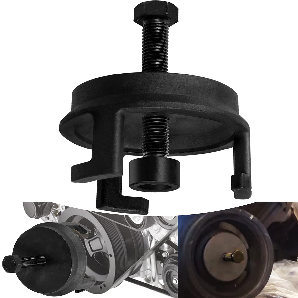 For Gm Ls Harmonic Balancer Puller 25264 Crank Pulley Puller Automotive Replacement Engine Quickly Removes Harmonic Balancers Without Tapped Holes