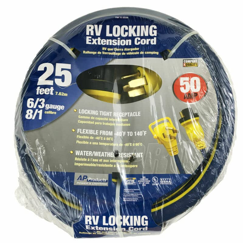 Ap Products 1600586 25Ft 50/50Amp Rv Locking
