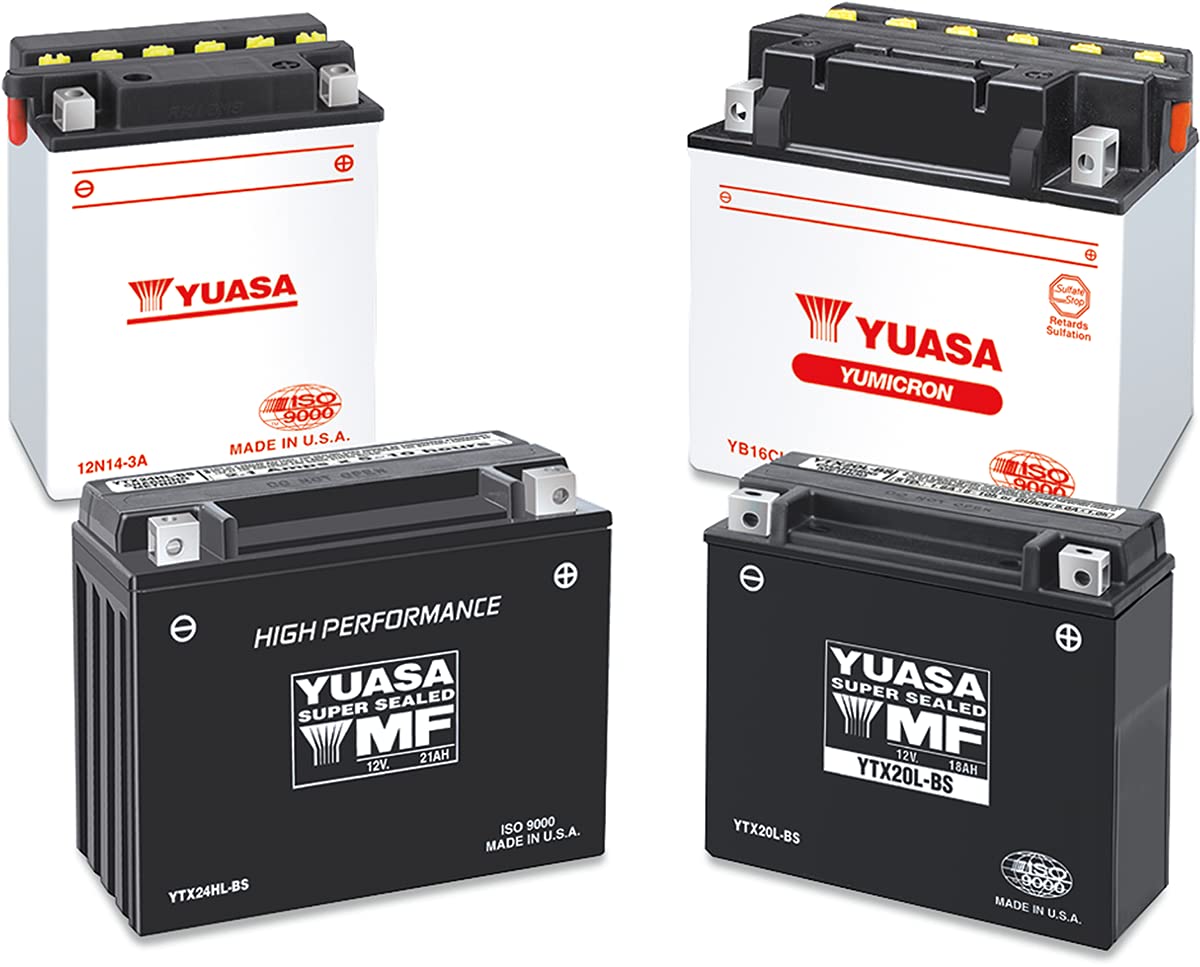 Yuasa YUAM327BS YTX7L-BS Maintenance Free AGM Battery with Acid pack