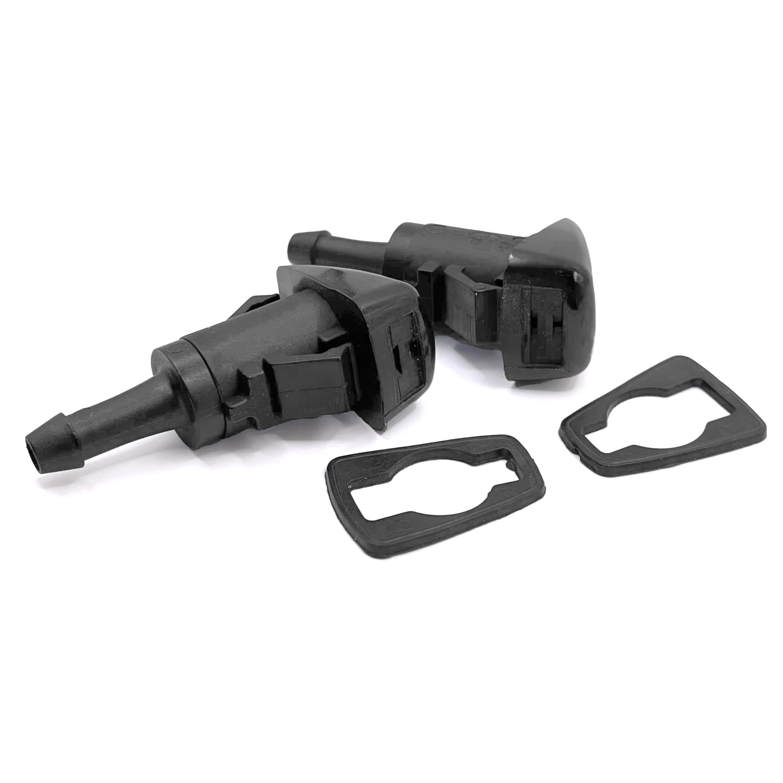 Windshield Washer Nozzles Replacement For 05-10 Jeep Grand Cherokee, 08-15 Patriot, 07-10 Compass Caliber, 07-16 Ram 1500 2500 3500, Chrysler 300 – Washer Wiper Spray Jet Kit By Click&Fit Accessories