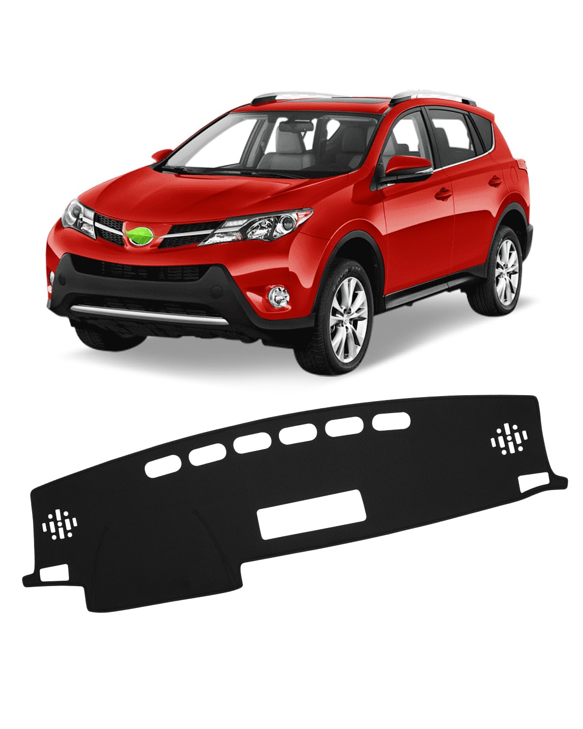 Fiilines Dash Cover Compatible With Toyota Rav4 2013 2014 2015 2016 2017 2018 Dashboard Mat Cover Rav4 Accessories Sunshade Nons