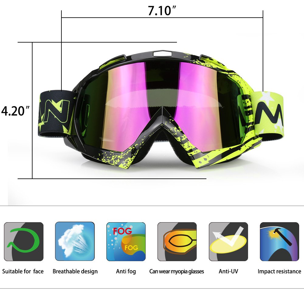Professional Adult Motocross Goggles Dirtbike Atv Motorcycle Gafas Uv Protection Motorbike Ski Snowboard Goggles