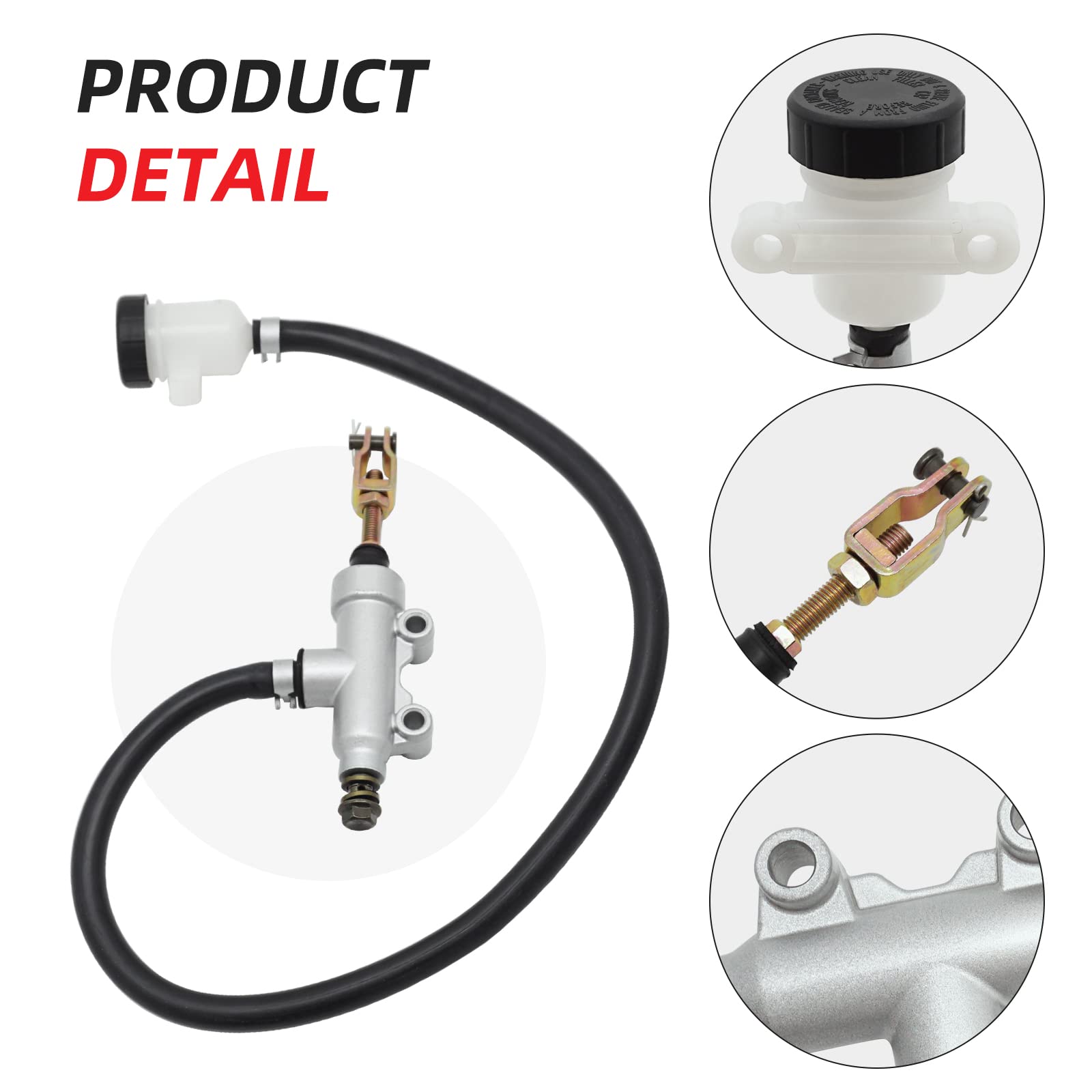 Rear Brake Master Cylinder For 2011-Up Polaris Sportsman 400 450 500 570 800 Etx Hawkeye,Oem# 1911688 1912301