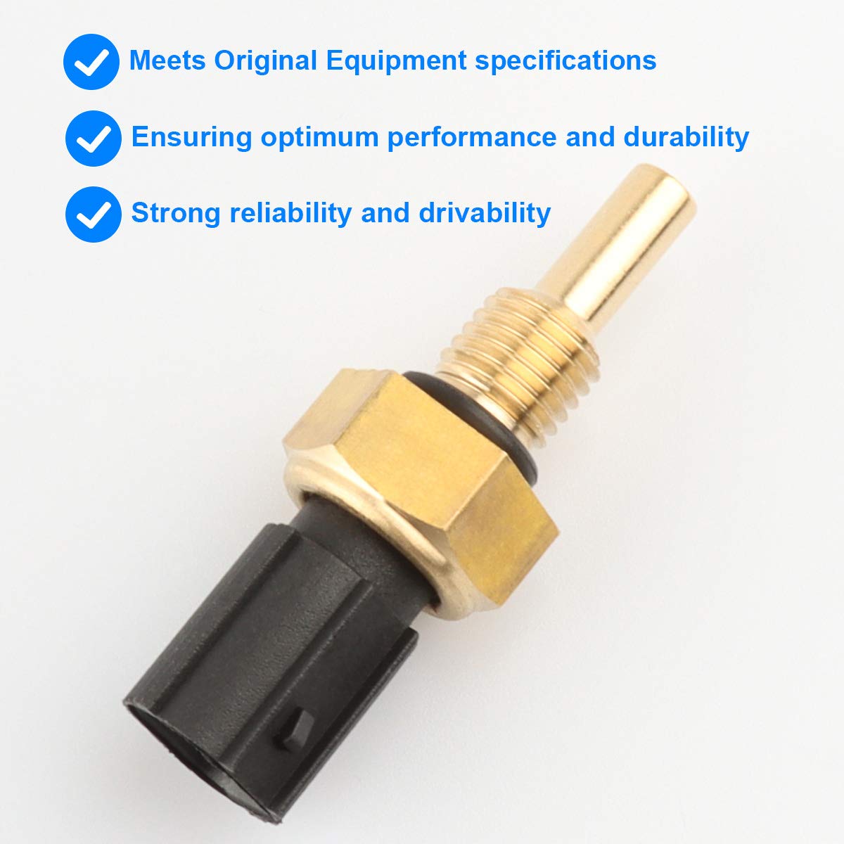 Coolant Temperature Sensor, Ect Temp Sensor 158-0811 1580811 Compatible With Honda Acura - 2003-2007 Accord, 2001-2011 Civic, 20