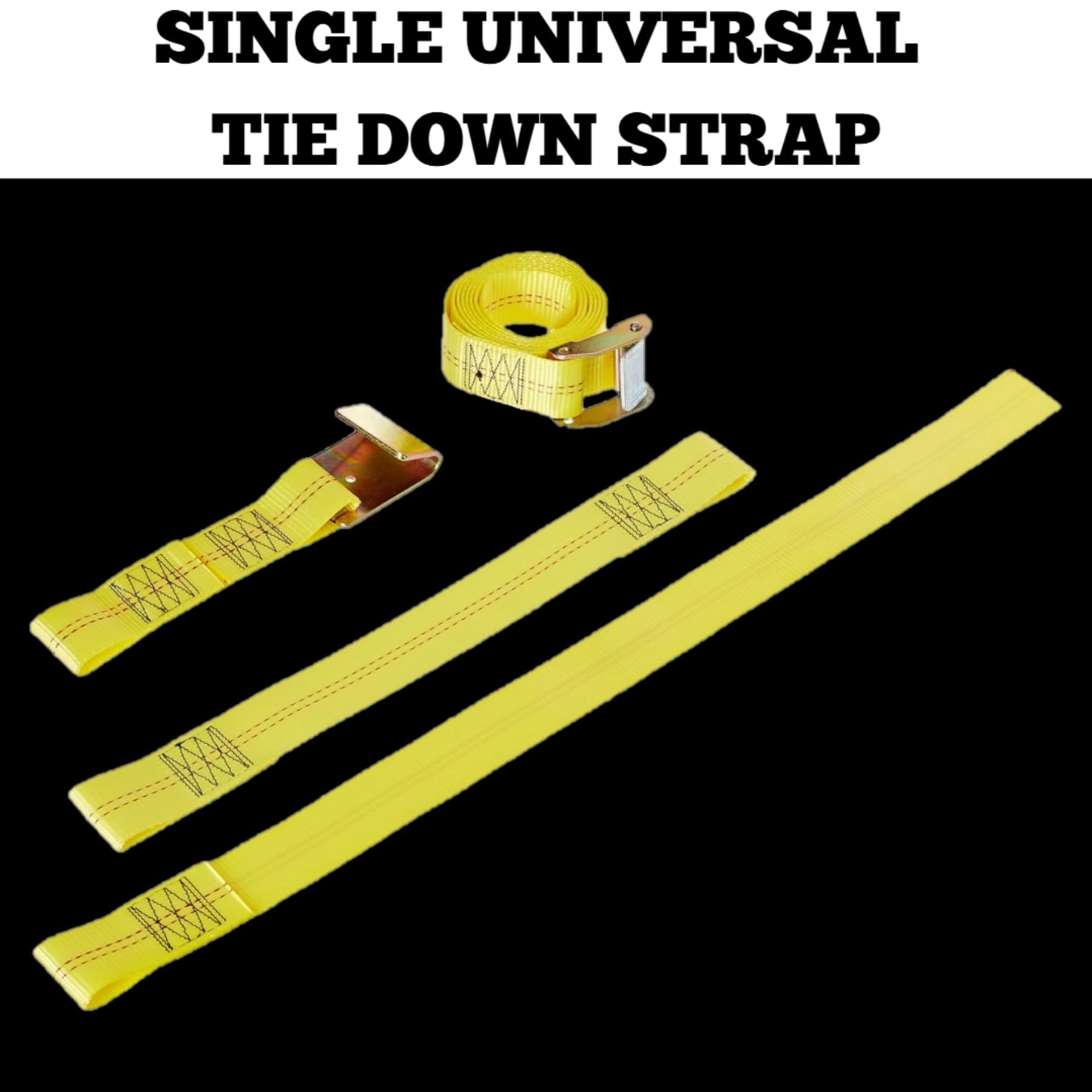 Roadmaster 2150 Single Universal Tie Down Strap | Compatible With Tires Up To 30 Diameter & 11 Tread Width | 2 Wide Nylon Webbing | 5,000 Pound Capacity | Secures Vehicle To Tow Dolly