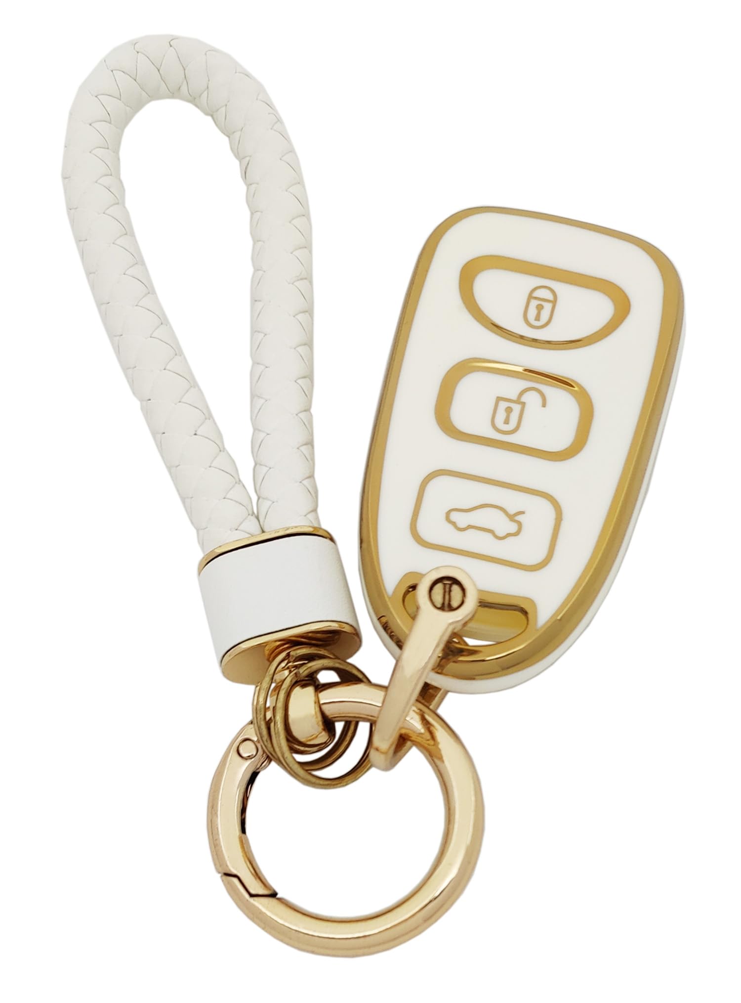 Arruweer Key Fob Cover For Hyundai Soft Tpu Key Fob Case Holder Protector Compatiable With Hyundai Elantra Accent Sonata Kia Opt