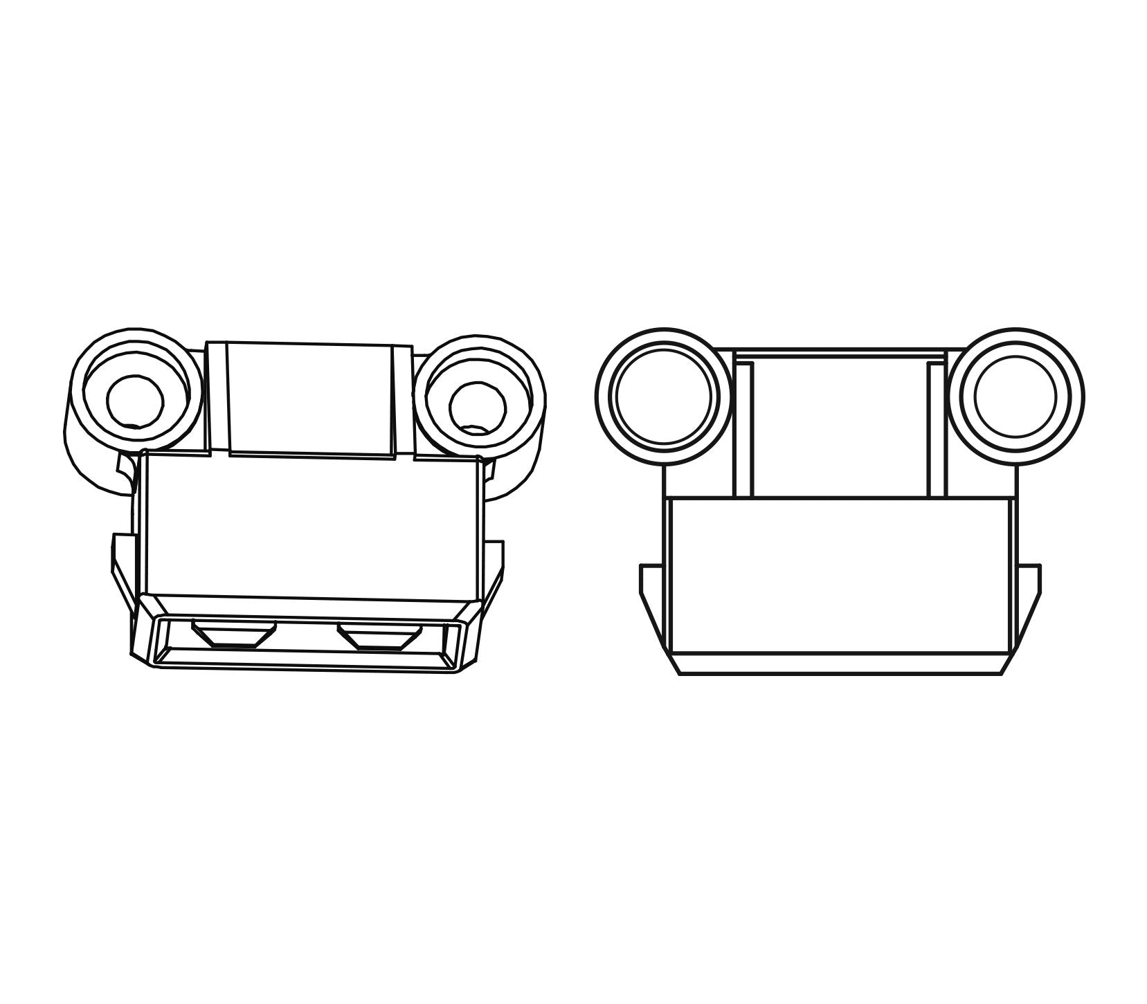Hella 011225851 Black 12V Bx Trumpet Horn Kit (Vw)
