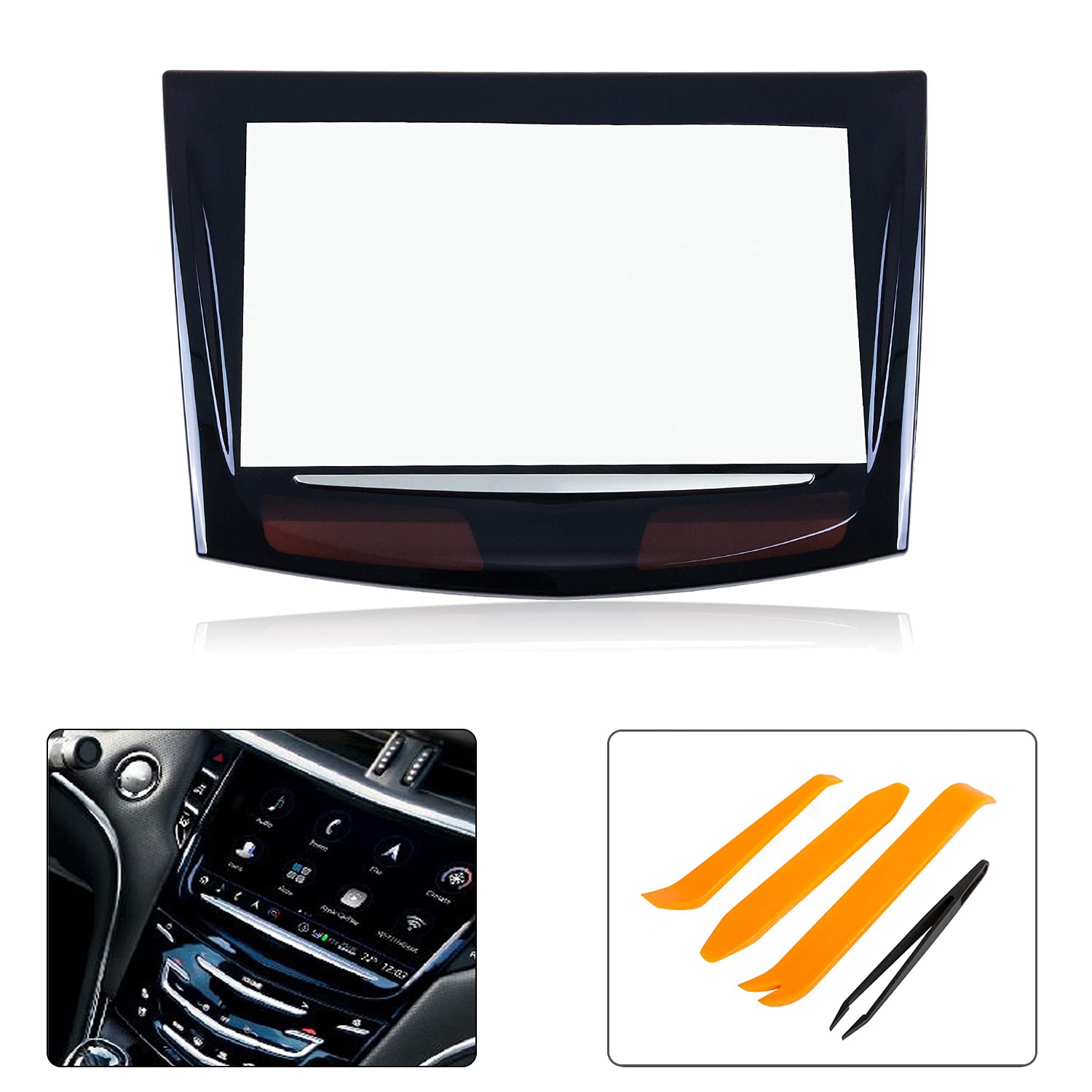 Cue Touch Screen Display Compatible With 2018 2019 2020 2021 Cadillac Ats Cts Xts Escalade With Free Trim Tools Replaces 8423209