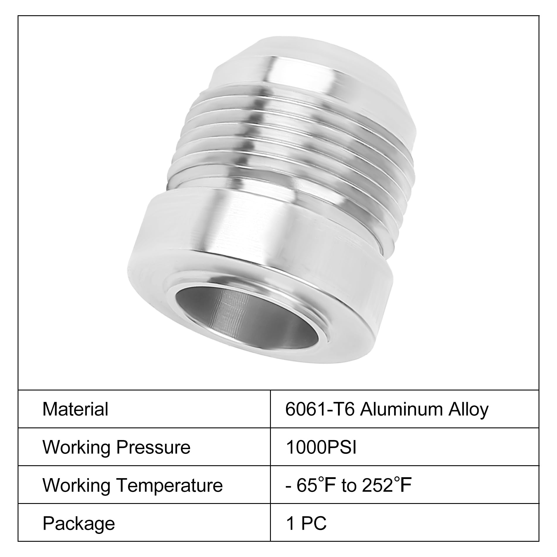 EVIL ENERGY 16AN Male Weld on Bung Fitting Aluminum 1PC