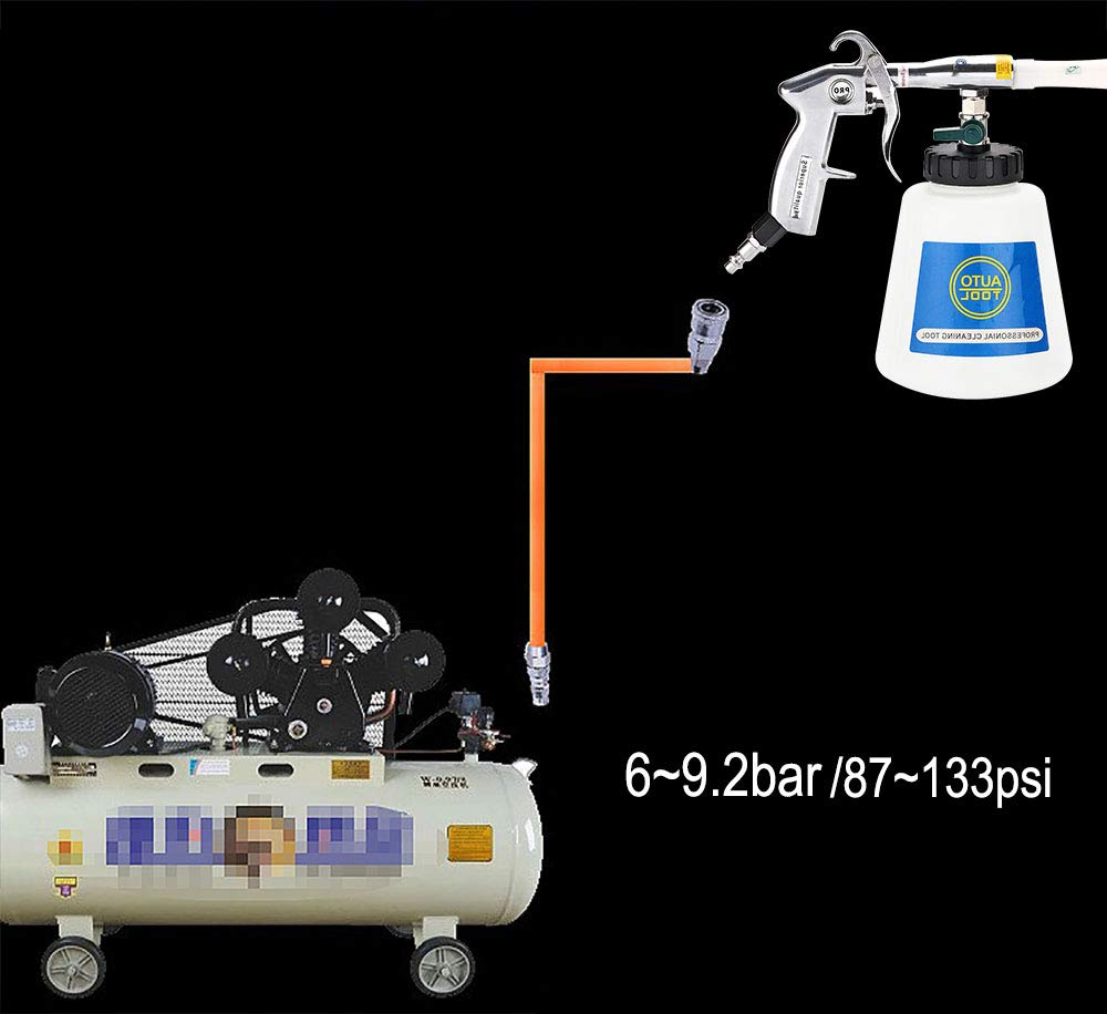 Cprosp Tornado Car Washer, Car High Pressure Interior Cleaner, Turbo High Pressure Car Cleaning Gun