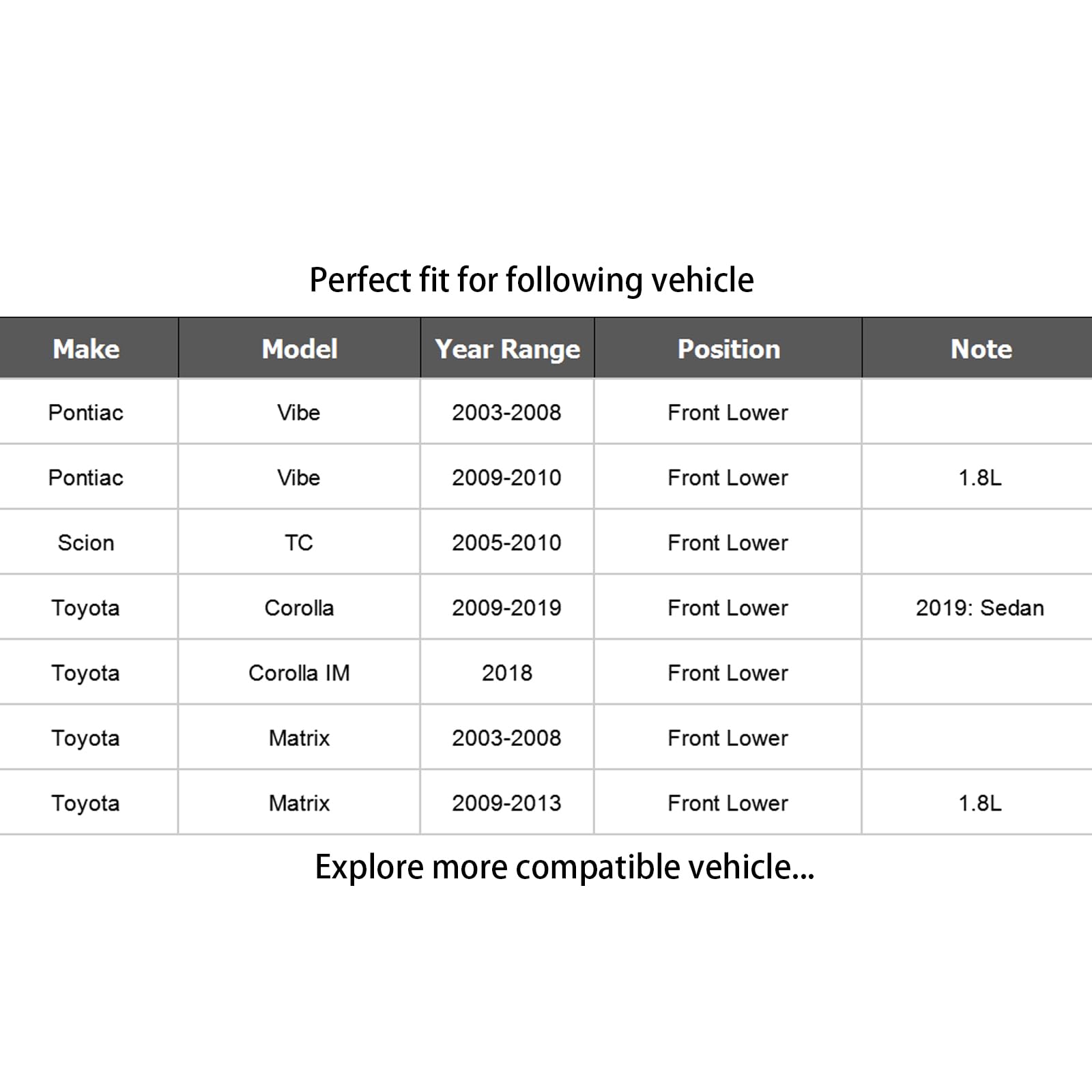 Front Lower Ball Joints Kit Fits For Toyota Corolla 2009-2019/ Matrix 2003-2013, For Scion Tc 2005-2010, For Pontiac Vibe 2003-2
