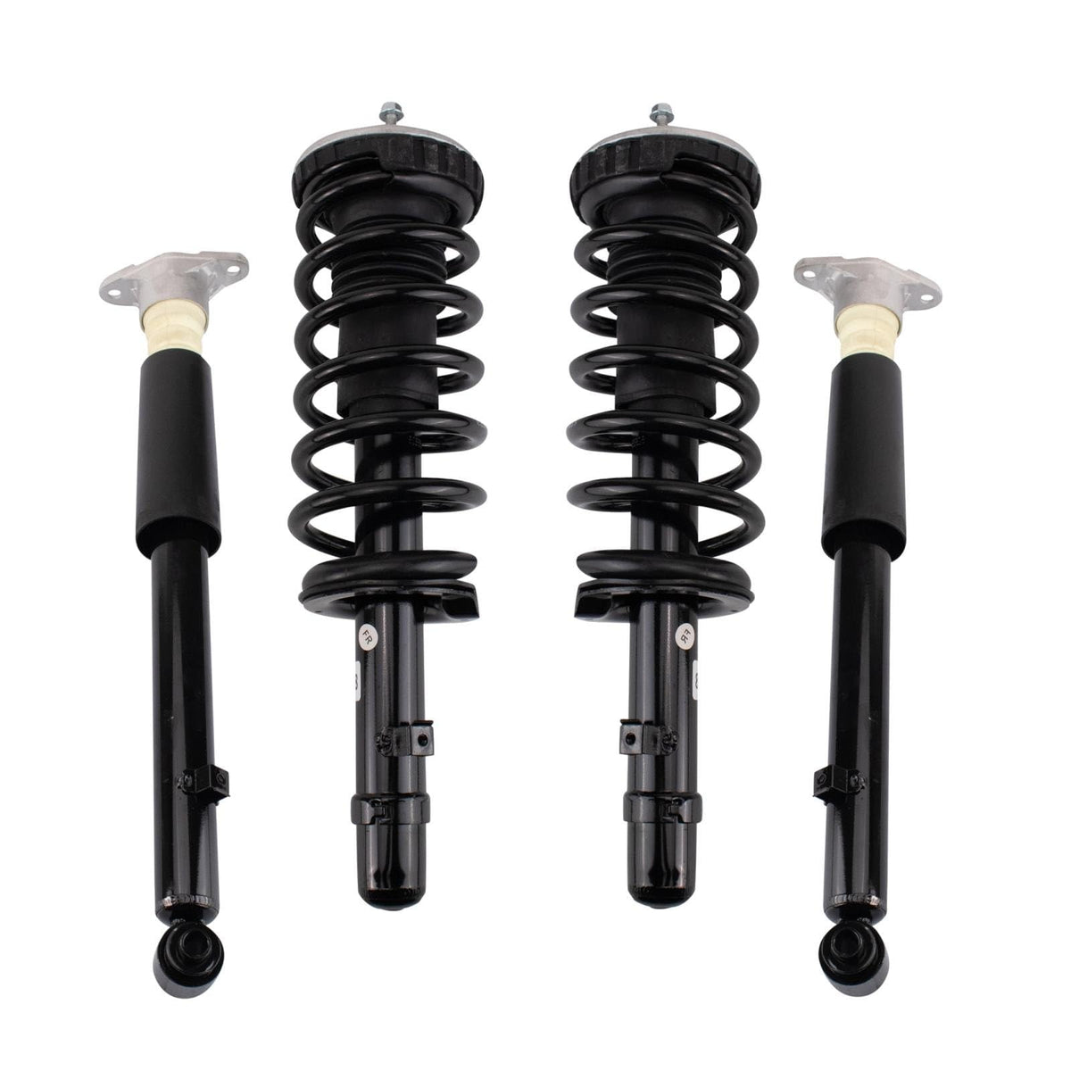 Trq Front And Rear Complete Strut Assembly & Shock Absorber Kit Complete Strut & Coil Spring Assembly Compatible With 2017 Genes