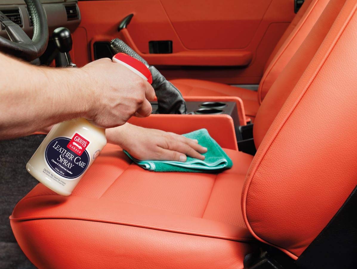 Griot'S Garage Leather Care Spray, Car Seat Cleaner And Conditioner For Upholstery, Furniture, Clothing, And More, 11055, One Ga