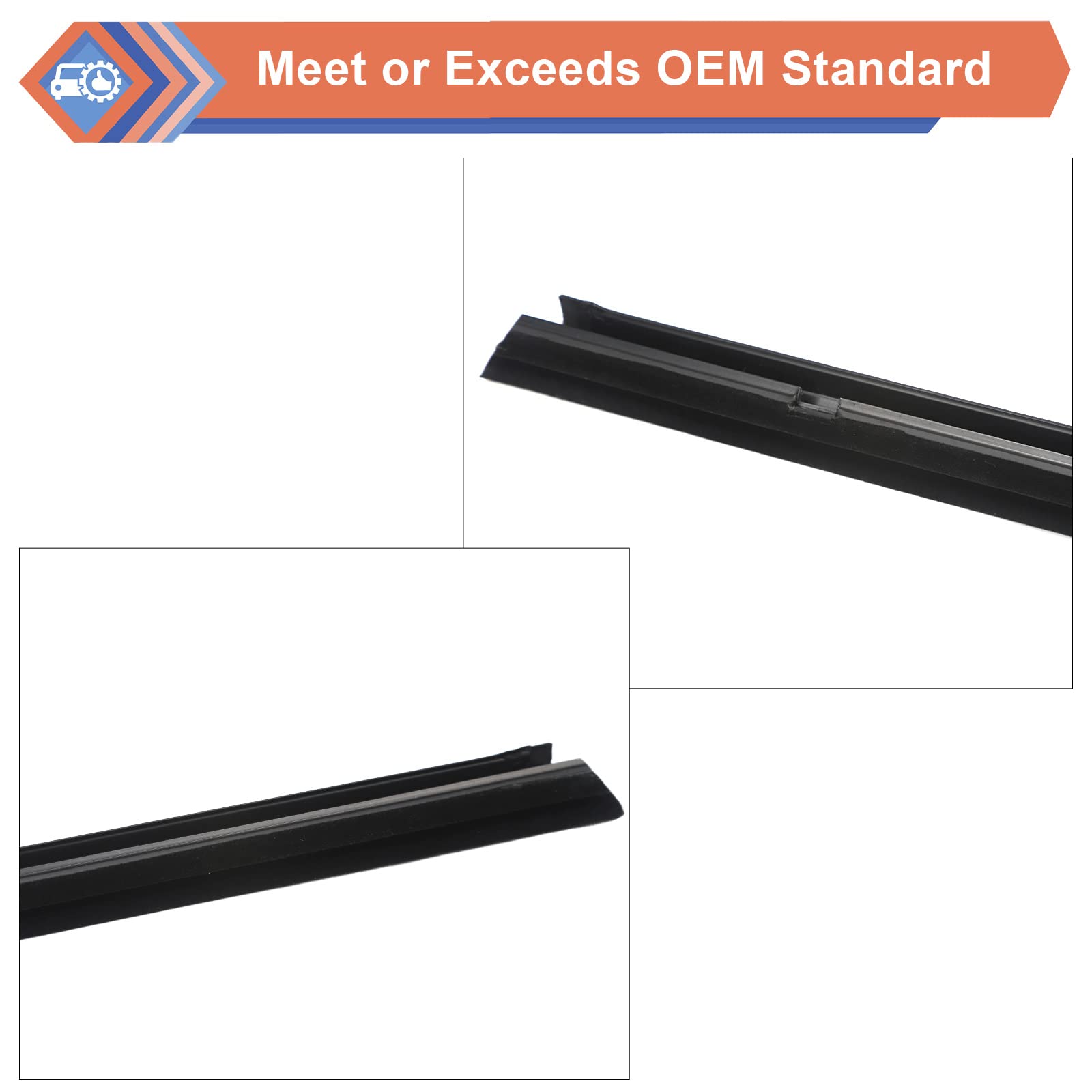 Zonfant Rear Liftgate Tailgate Trunk Back Hatch Car Outer Door Window Glass Belt Molding Weatherstrip Seal Compatible With Toyota Vehicle 2003-2009 4Runner, Replace#68290-35031