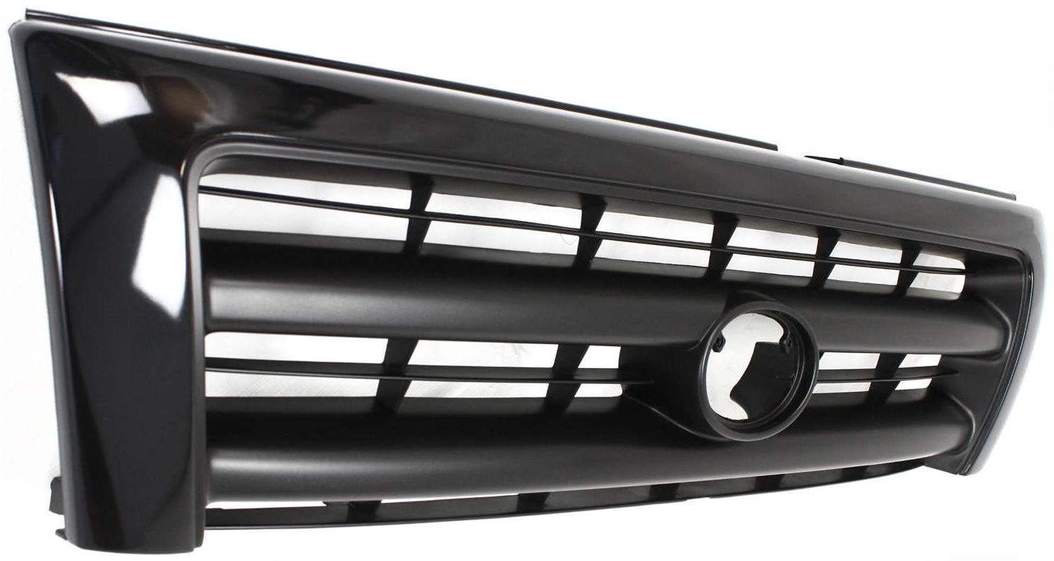 Garage-Pro Grille Assembly for 1997-2000 Toyota Tacoma, Painted Black Shell and Insert, Model JCW3968GP, Durable Plastic