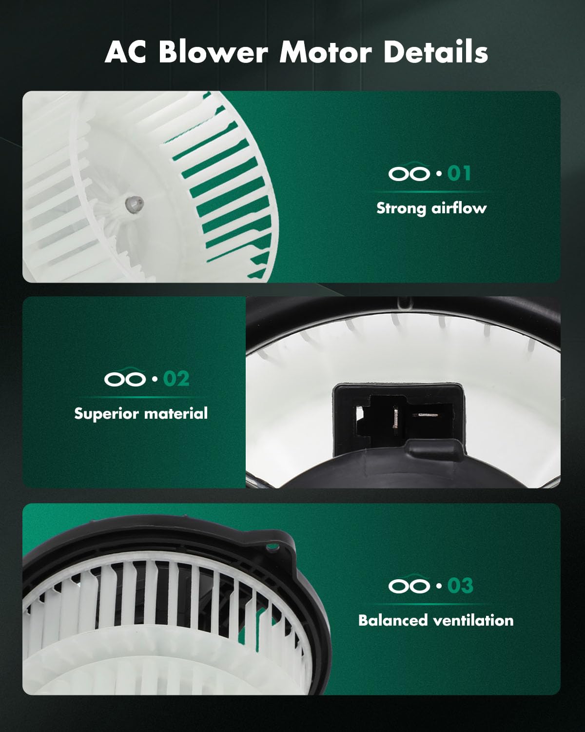 Scitoo 700172 Front Hvac Blower Motor With Fan Cage For Scion For Xa L4 1.5L 2004 2005 2006,For Scion For Xb L4 1.5L 2004 2005 2