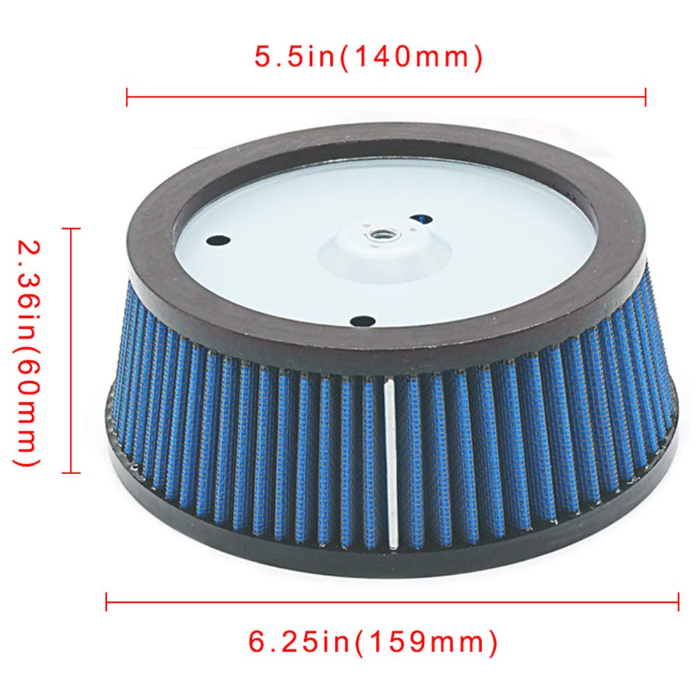 Locopow Hd-0800 29442-99E Air Filter For Harley Davidson Dyna Road King Super Street Electra Glide Ultra Classic Fatboy Softail