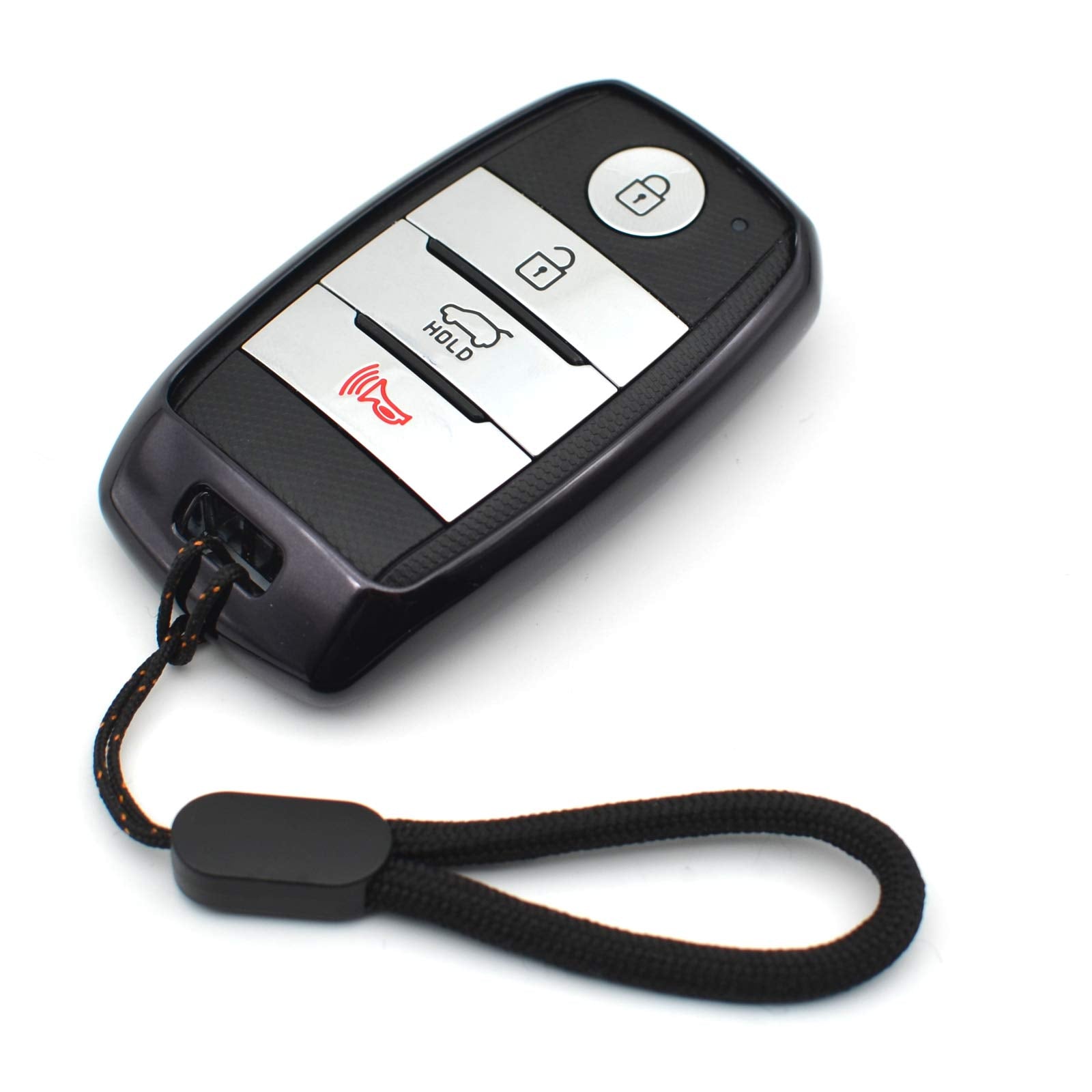 Compatible With Kia Forte Koup Optima Rio Sedona Sorento Soul Ev Sportage Niro Forte5 Black Tpu Key Fob Cover Case Remote Holder