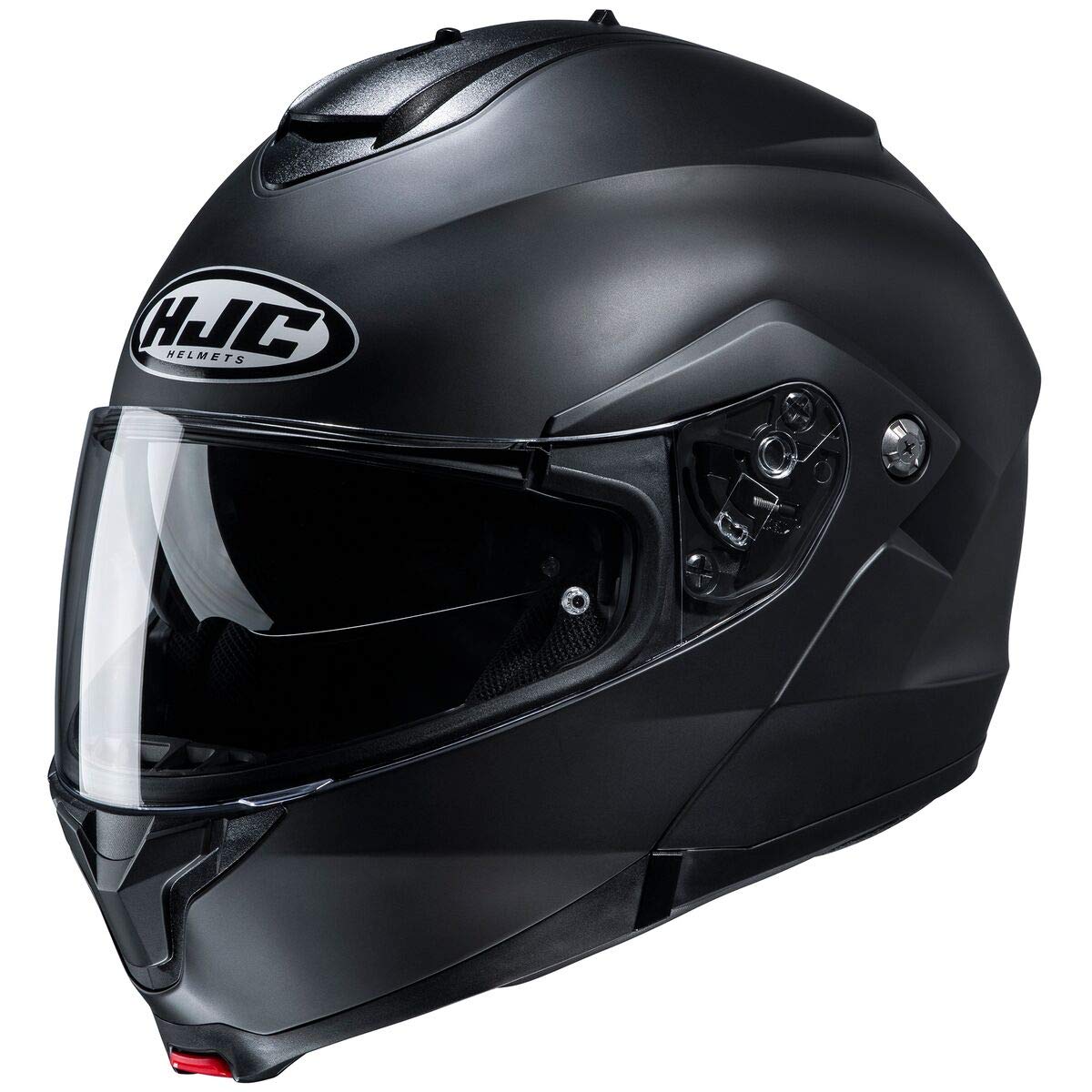 Hjc C91 Solid Modular Motorcycle Helmet With Hj-17 Pinlock Shield, Dot Approved(Semi Flat Black, Medium)