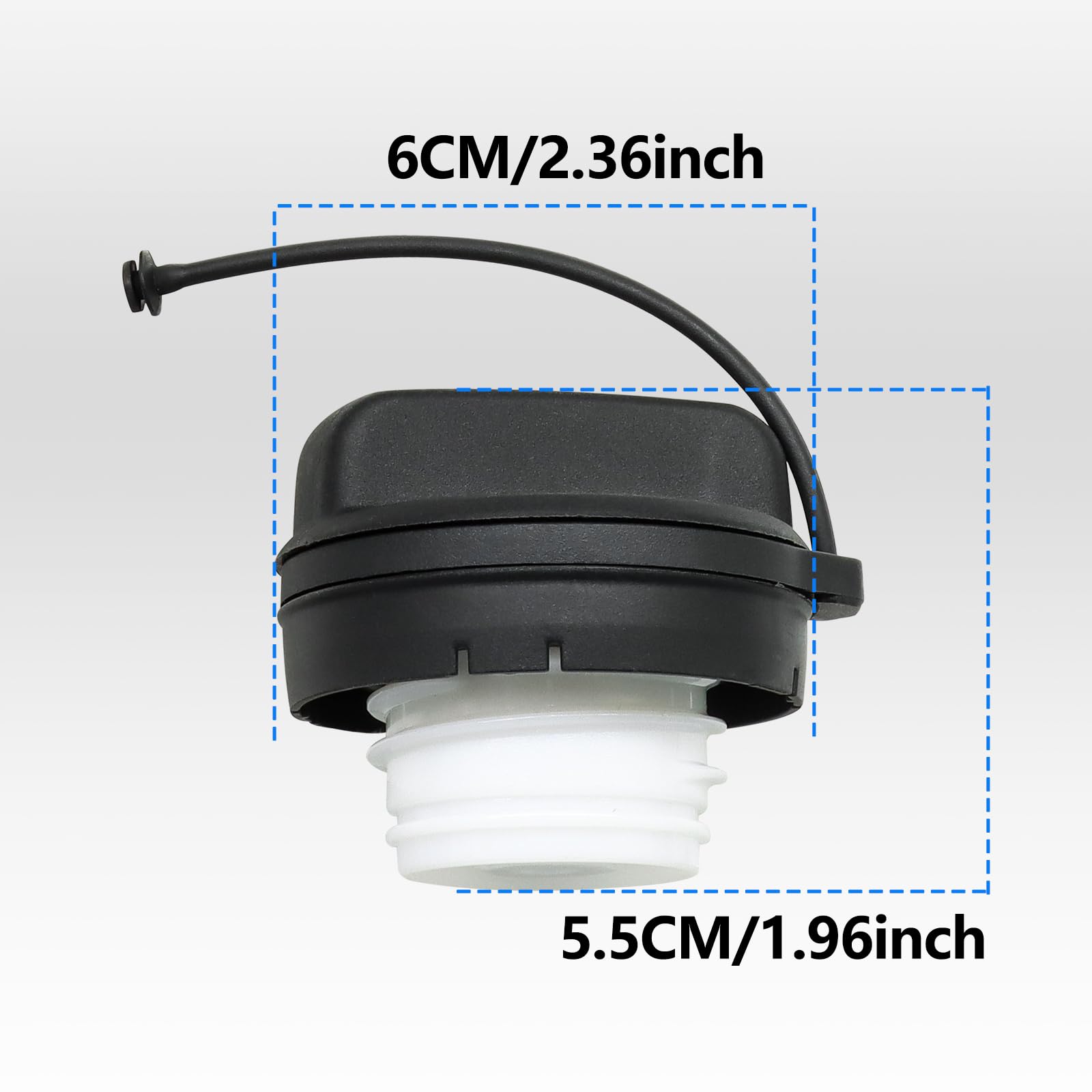 Gas Cap Fuel Cap 17670-T3W-A01 For 2006-2020 Honda Accord Crosstour Civic CR-V CRV Fit (EXCEPT 2014) Pilot Insight Odyssey HR-V