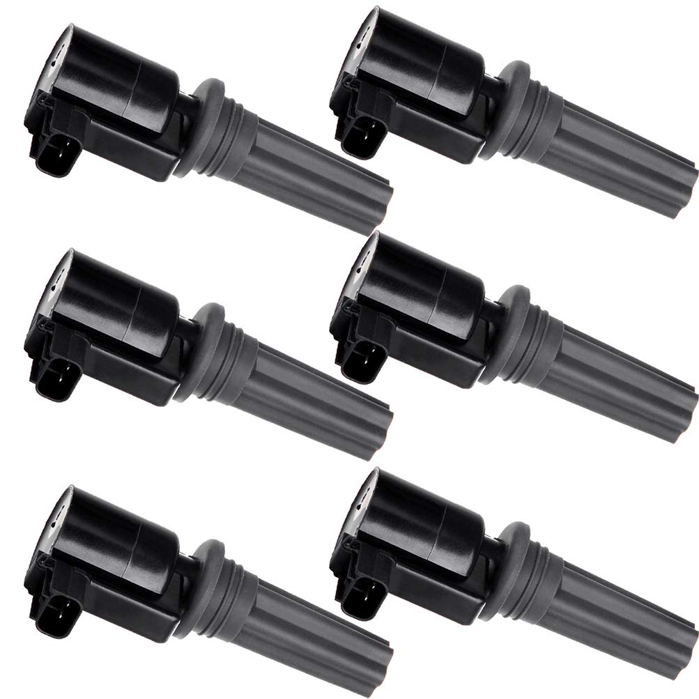 ECCPP Ignition Coils DG528 Pack of 6,for Lincoln LS/for Jaguar S-Type V6 3.0L 2000 2001 2002 2003 2004 2005 OE# DG528 DG517 C134