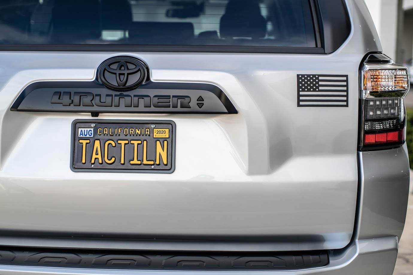 Tactilian Original Black American Flag Magnetic Decal Stickers - Made In Usa Flag Cut-Outs For Trucks - Set Of 2 Tactical Car De