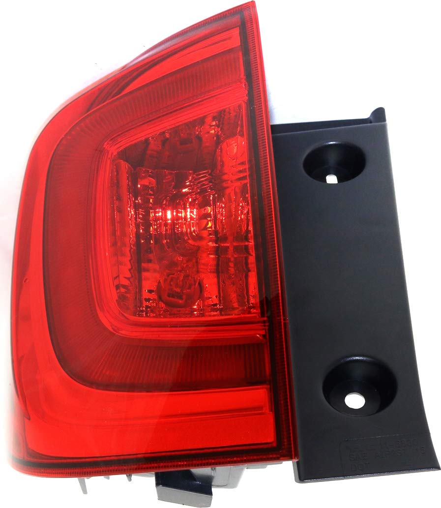 Evan Fischer Tail Light Assembly Compatible With 2016-2018 Honda Pilot Outer Driver Side