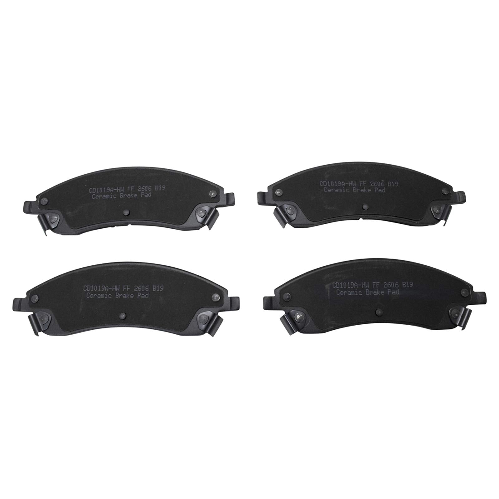 TRQ Front Brake Pads Ceramic Compatible with 2006-2007 Cadillac CTS 2004-2009 SRX 2005-2008 STS 2004-2005 Pontiac Bonneville