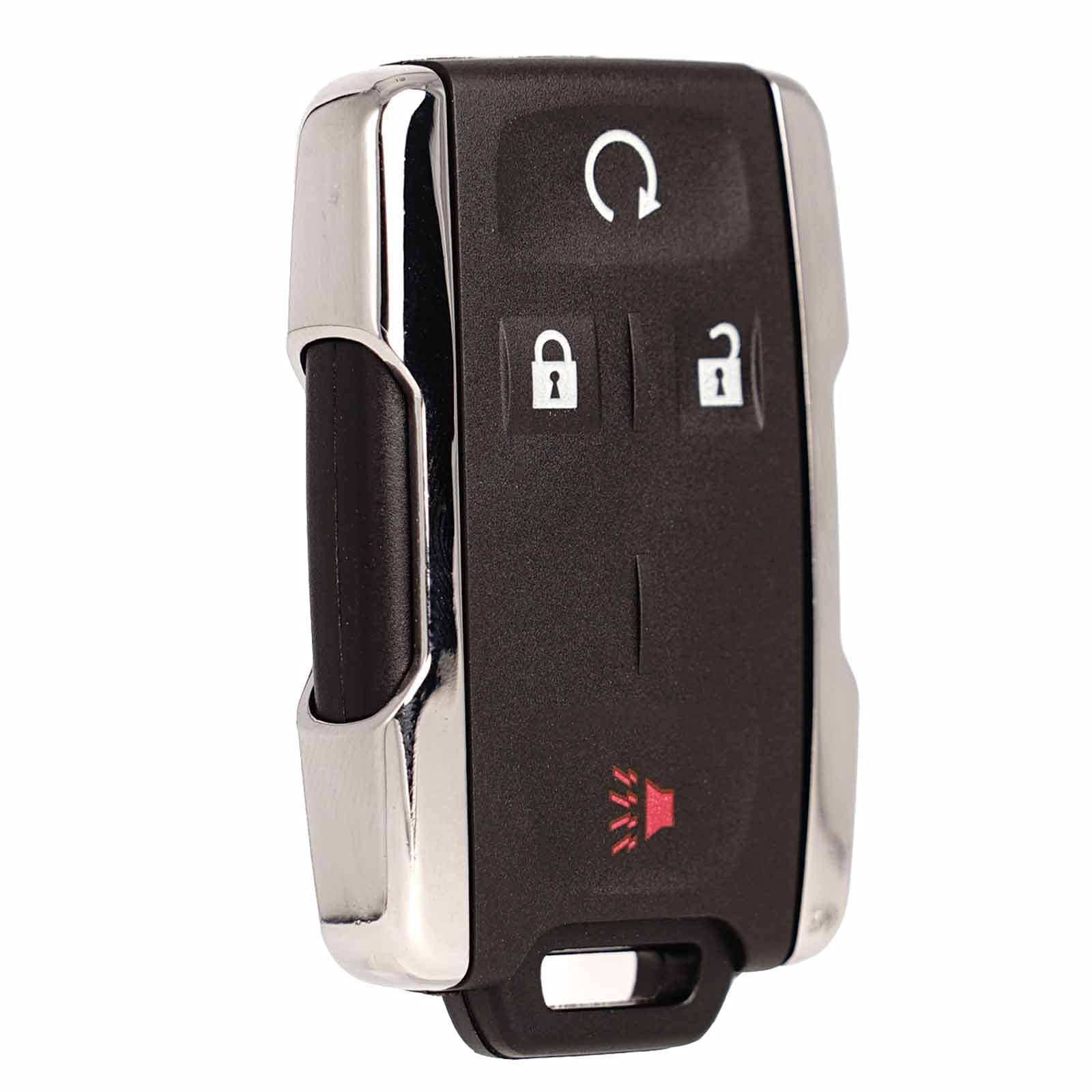 Key Fob Replacement Keyless Entry Remote Start Fits For Gmc Sierra Chevrolet Silverado 1500 2500 3500 2014 2015 2016 2017 2018 2019 2020 Gmc Canyon Chevy Colorado 2015-2021 M3N32337100 Chrome Set Of 1