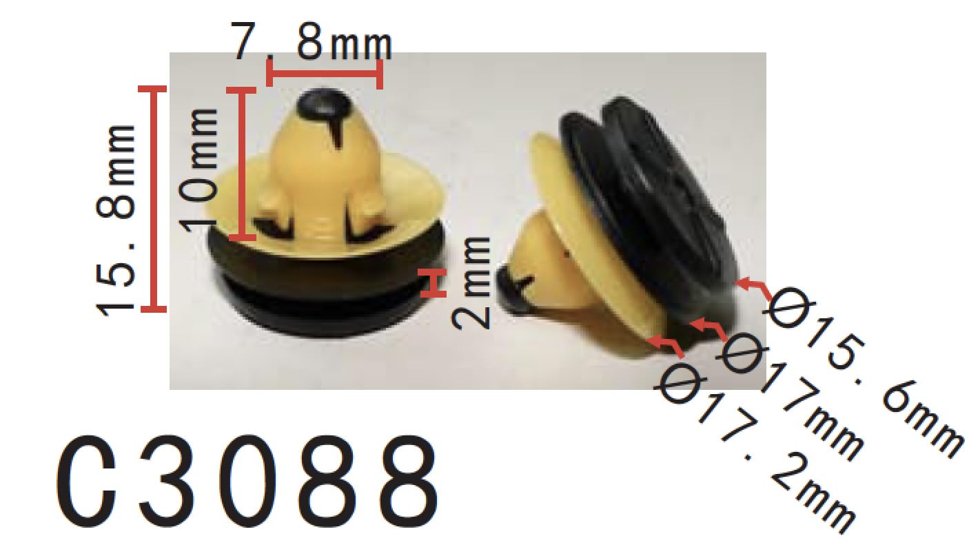 Autobahn88 Retainer Clip For Rocker Panel, Compatible With Volvo (Oem: 30624192) (Pack Of 20)