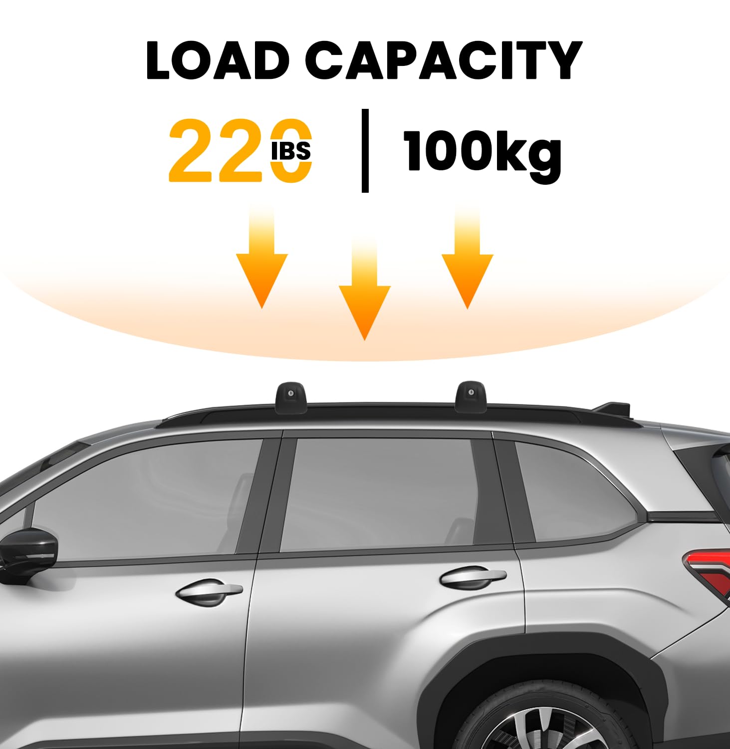 Hmmtyrack Roof Rack Cross Bars Compatible With 2025 Subaru Forester Sport/Touring, Aluminum Lockable Roof Rails Crossbars For Ro