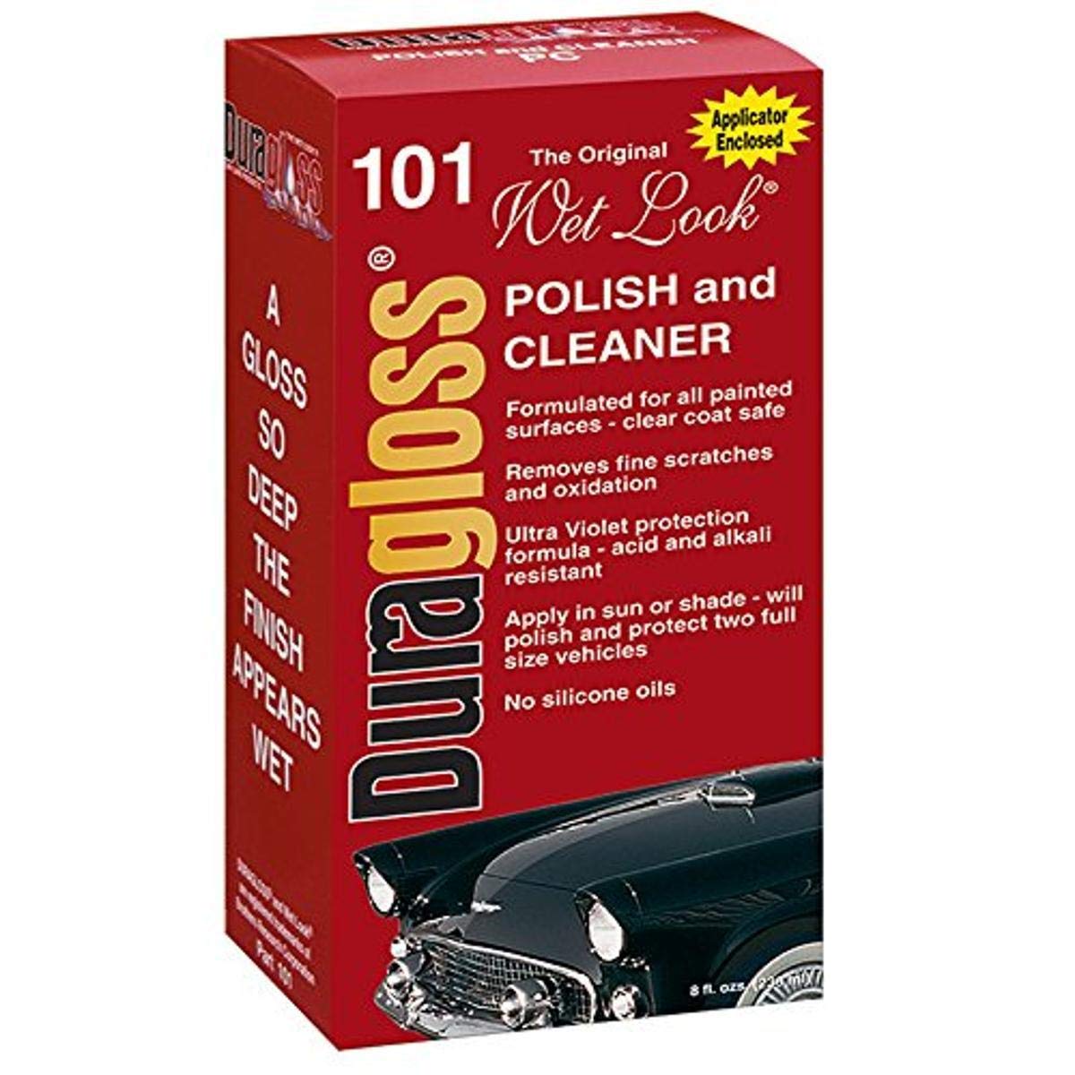 Duragloss 101 Creamy White Automotive Polish and Cleaner, 8 oz., 1 Pack