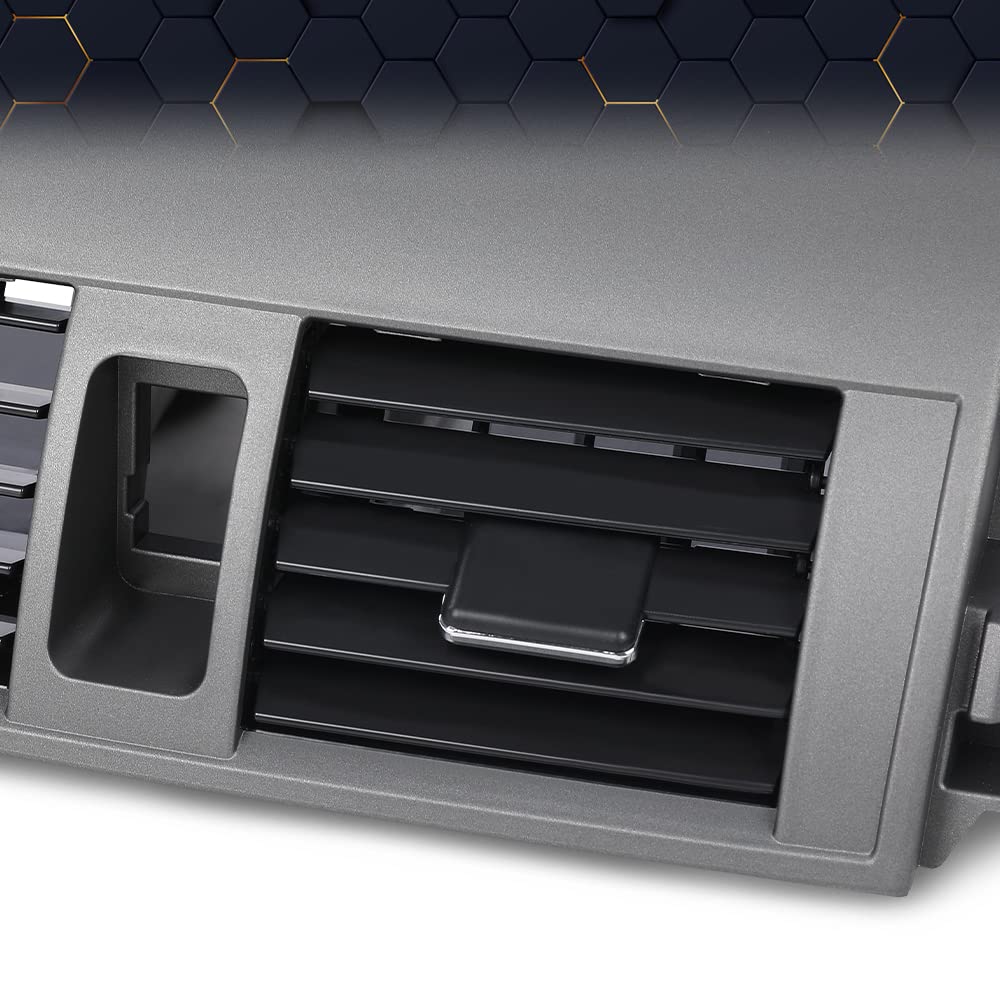 Pit66 Dashboard Dash Center A/C Air Vent Upper Bezel Trim Compatible With Toyota Corolla 2009 2010 2011 55435-02220, 55436-02180