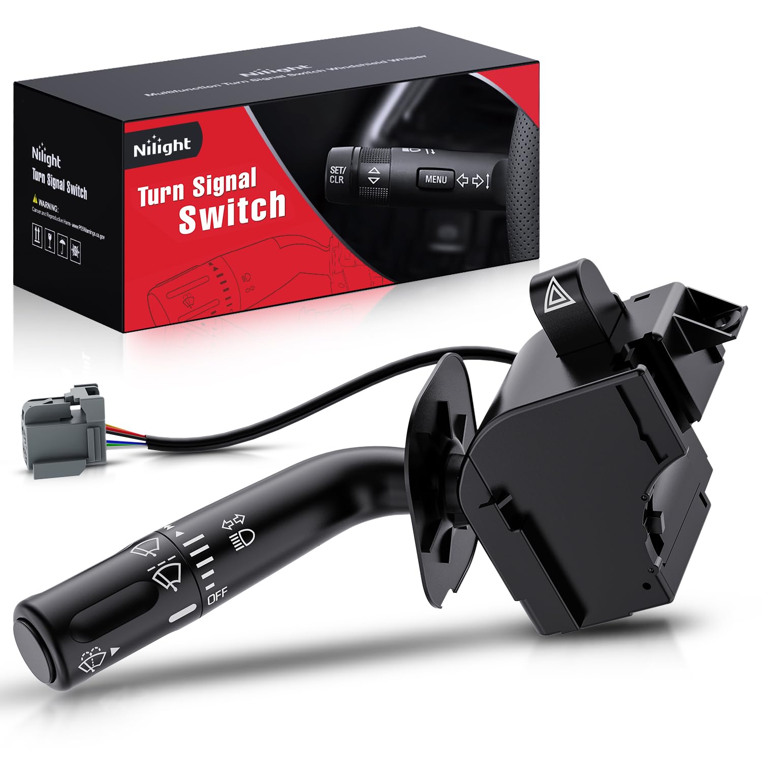 Nilight Turn Signal Switch Compatible with 2005 2006 2007 2008 Ford F150 2006 2007 2008 Lincoln Mark LT Windshield Wiper Dimmer 