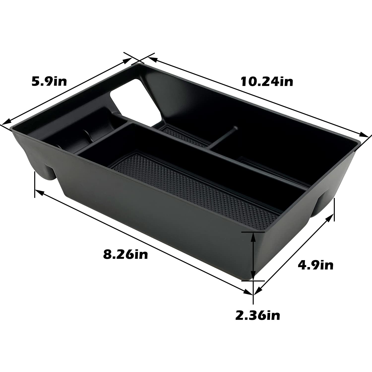 Jojomark Compatible With Ford Mustang Mach-E 2021 2022 2023 2024 Accessories Center Console Organizer Interior Storage Box Tray